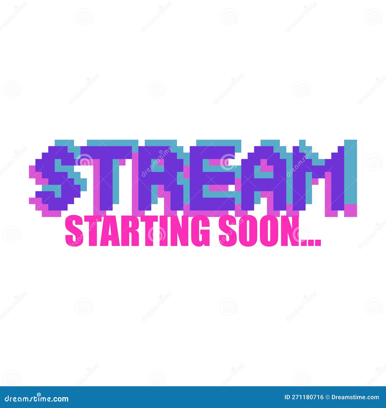 Pixilart - Stream starting soon text by Anonymous
