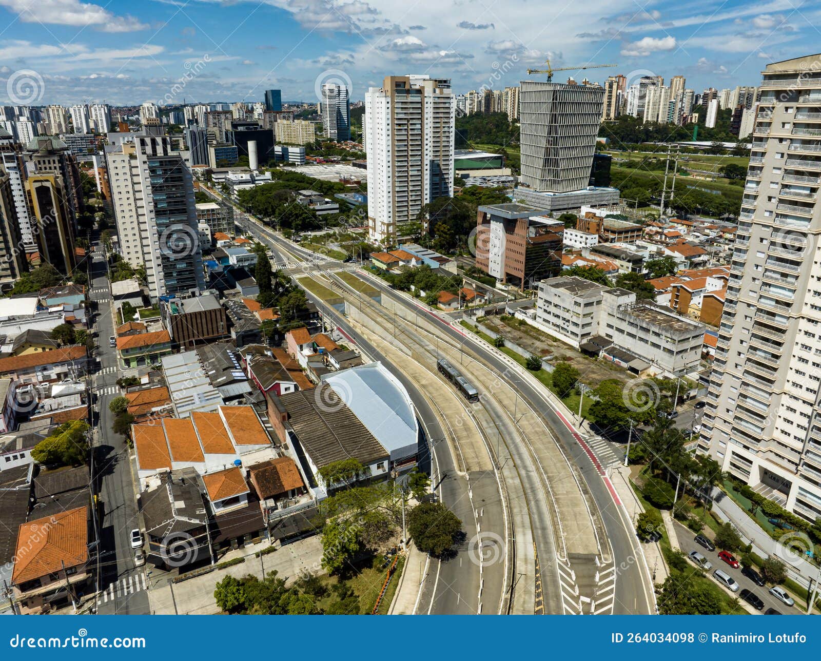 street aerial view. sao paulo, brazil.