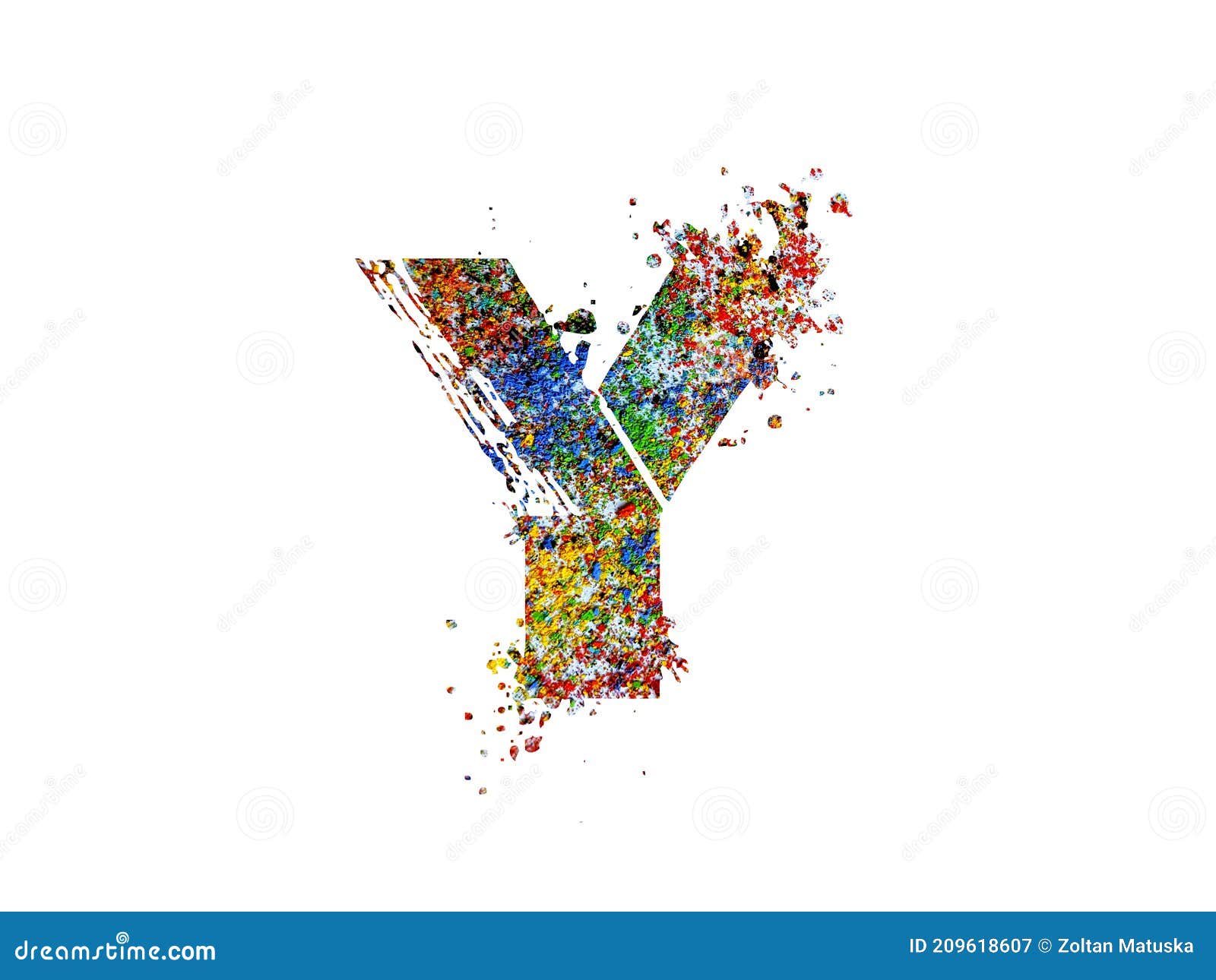 Street Art Graffiti Style Letter Y Airbrush Ink Splash Bold Font Colorful Shiny Alphabet Stock Illustration Illustration Of Street Bold