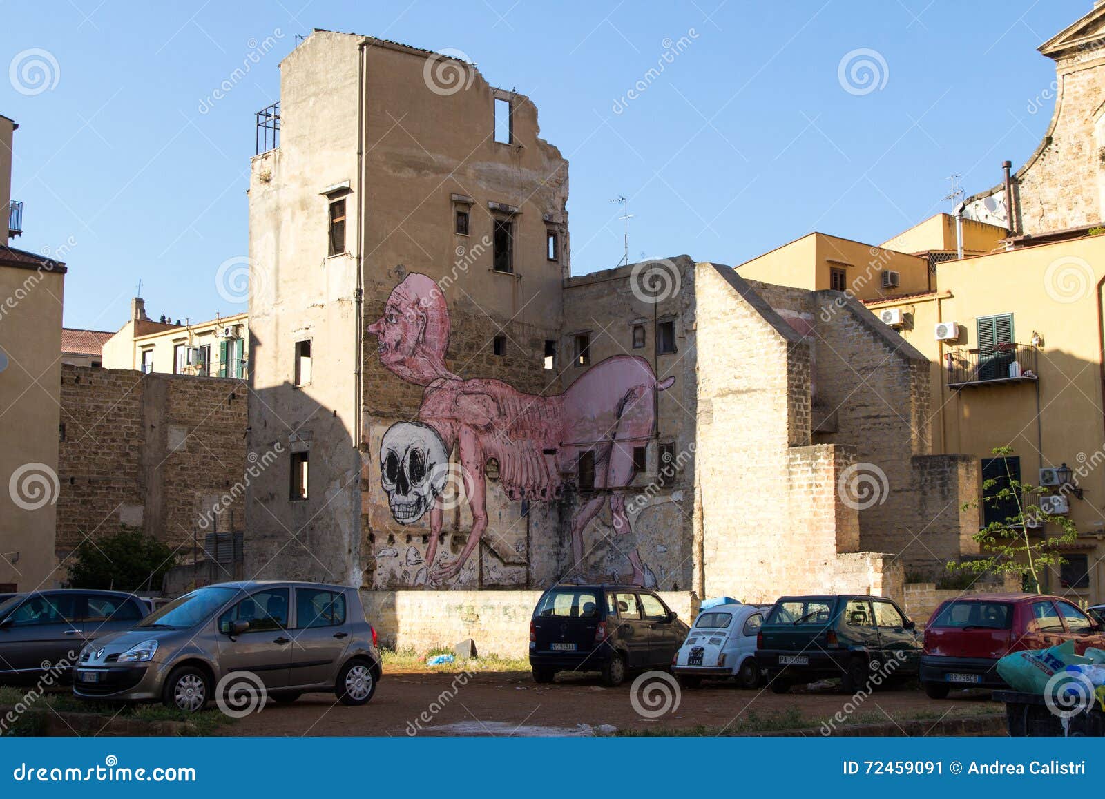 Street Art in Palermo, Italy Editorial Photo Image of neighbourhood