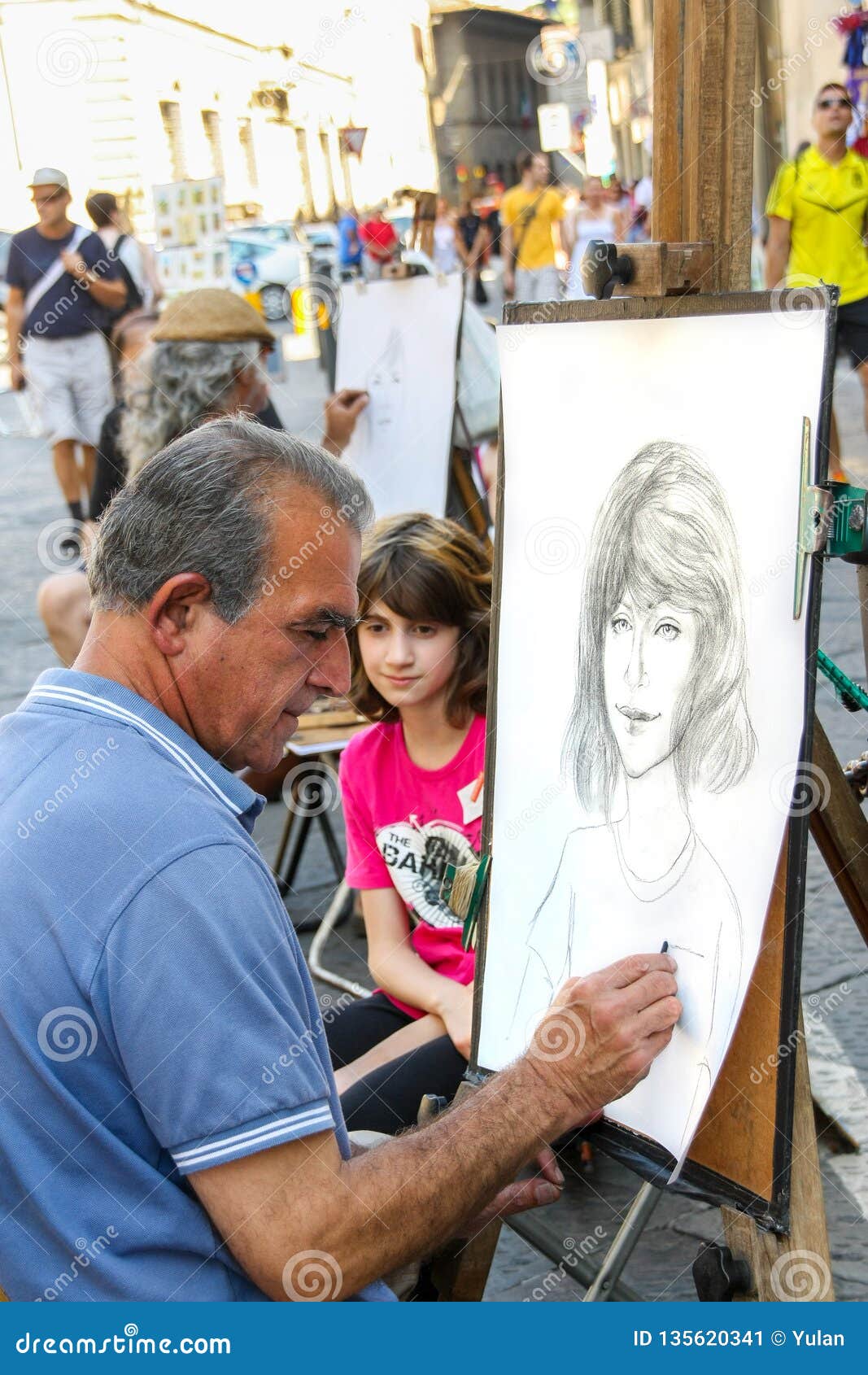 Street portrait artist hires stock photography and images  Alamy