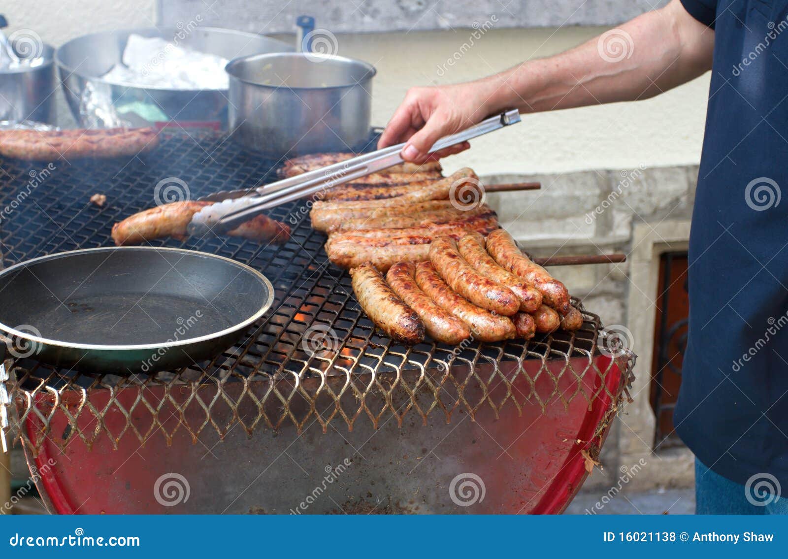 Street BBQ stock photo. Image of party, meal, simple - 16021138