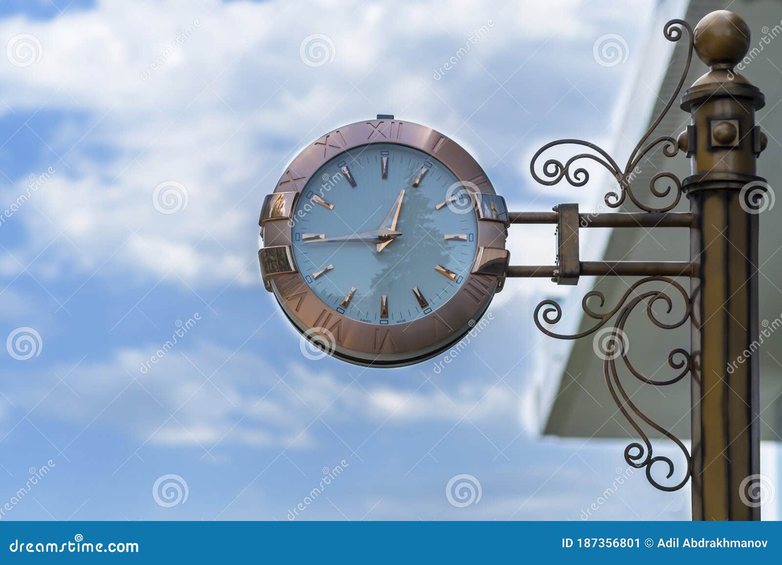 classic style streeet clock.