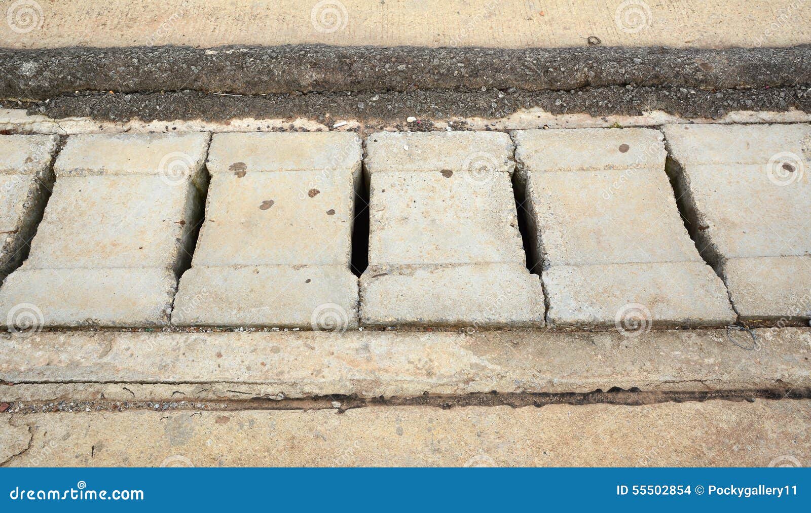 Street Concrete or Cement Drain Grate Stock Photo Image of cement