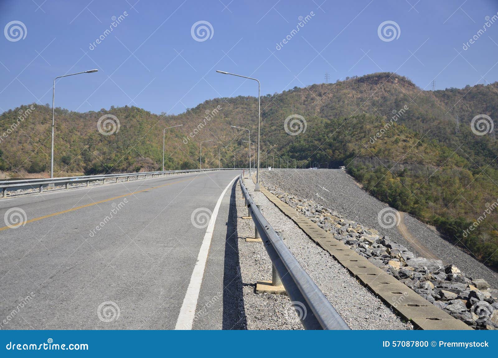 Street Dam stock photo. Image of construction, concrete 57087800