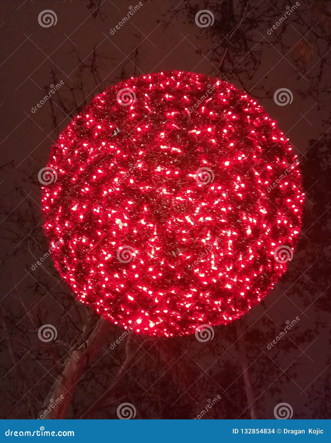 street decoration transmit the light.