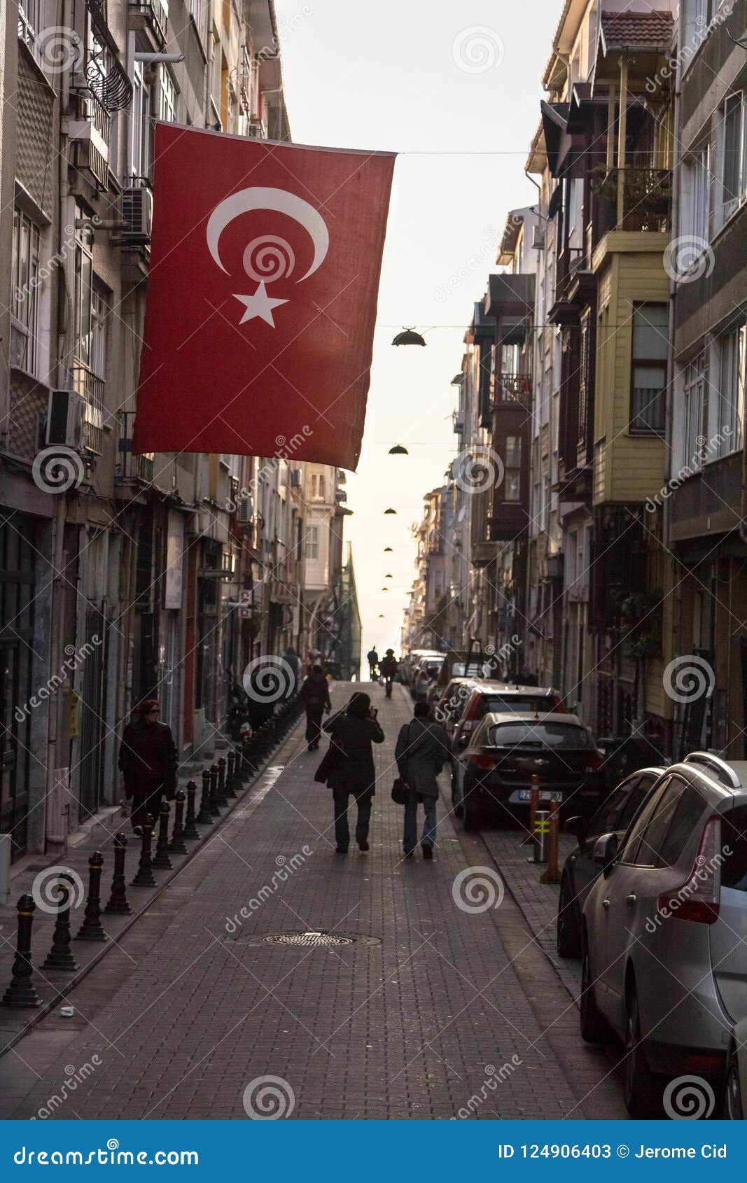 Istanbul Turkey Street Turk Flag City Country Road Wall Gift Aluminum Metal Sign