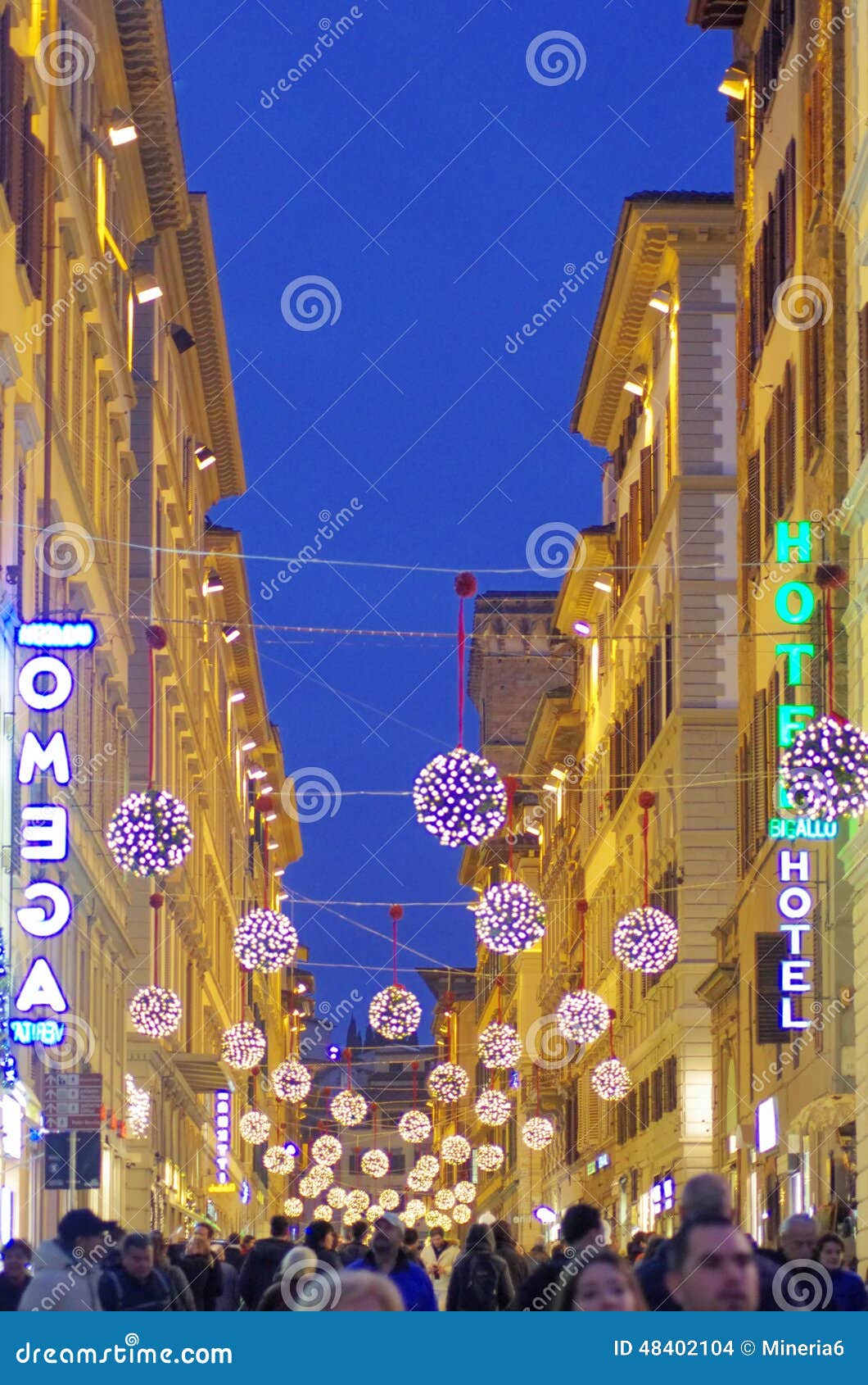Street in Florence, Italy editorial stock image. Image of cityscape ...