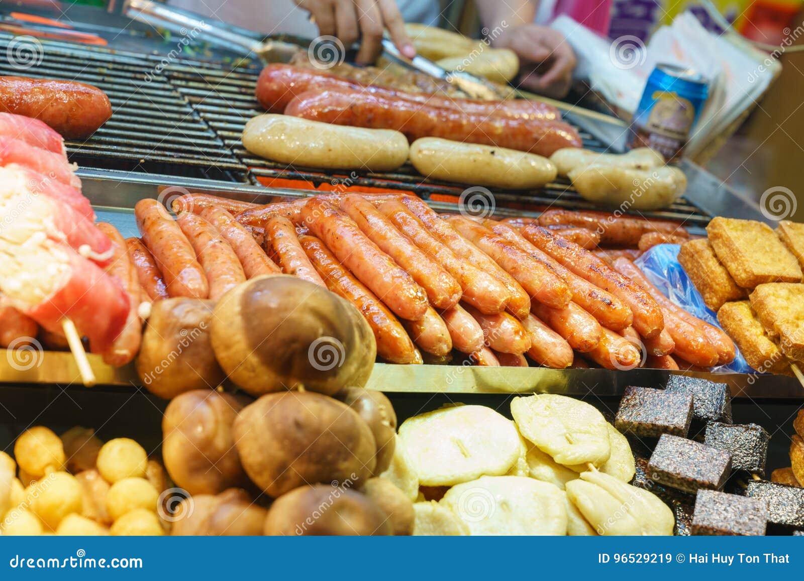 Street food in asia stock image. Image of indian, grilled - 96529219