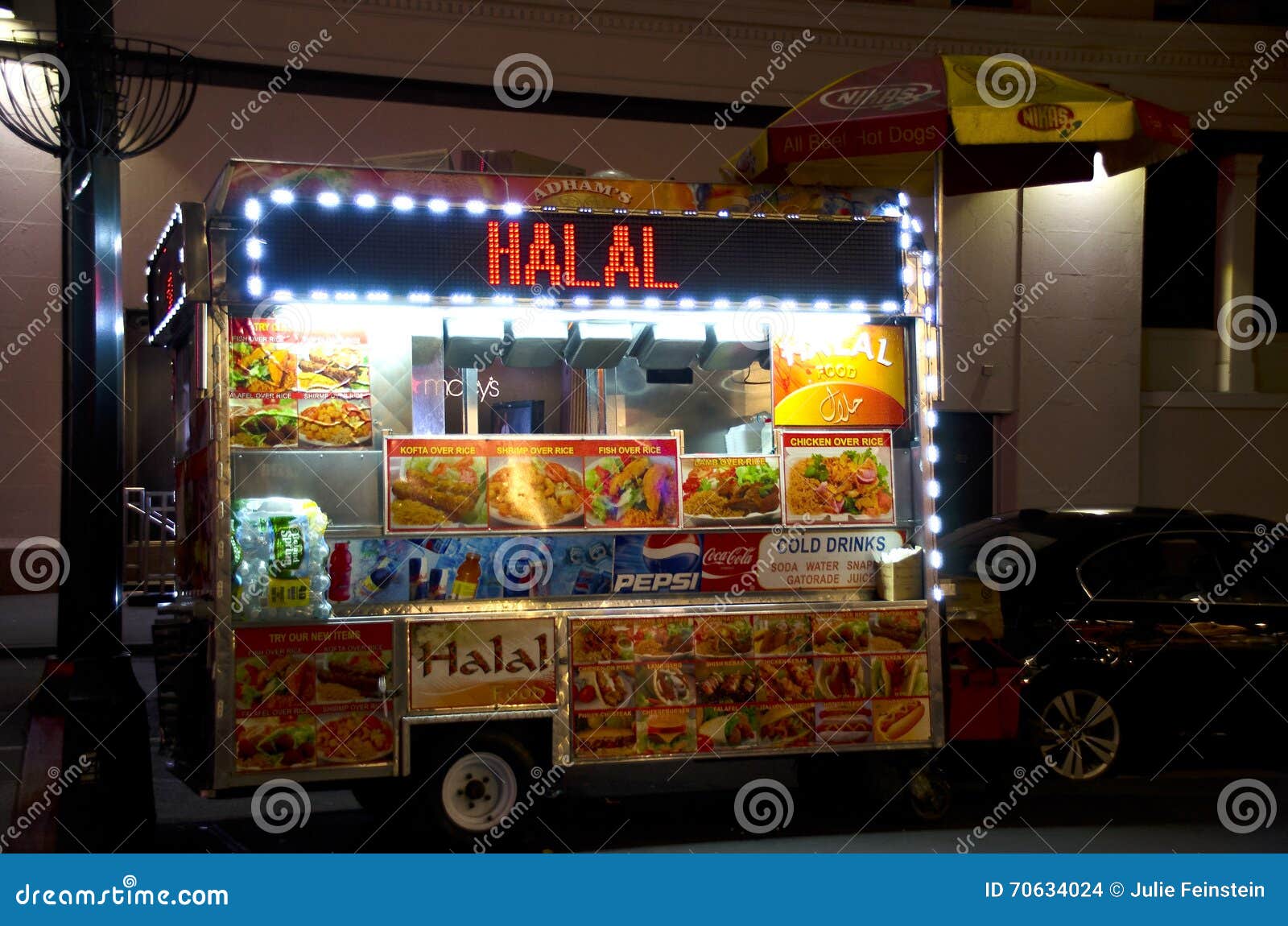 Street Food Cart editorial stock image. Image of halal - 70634024