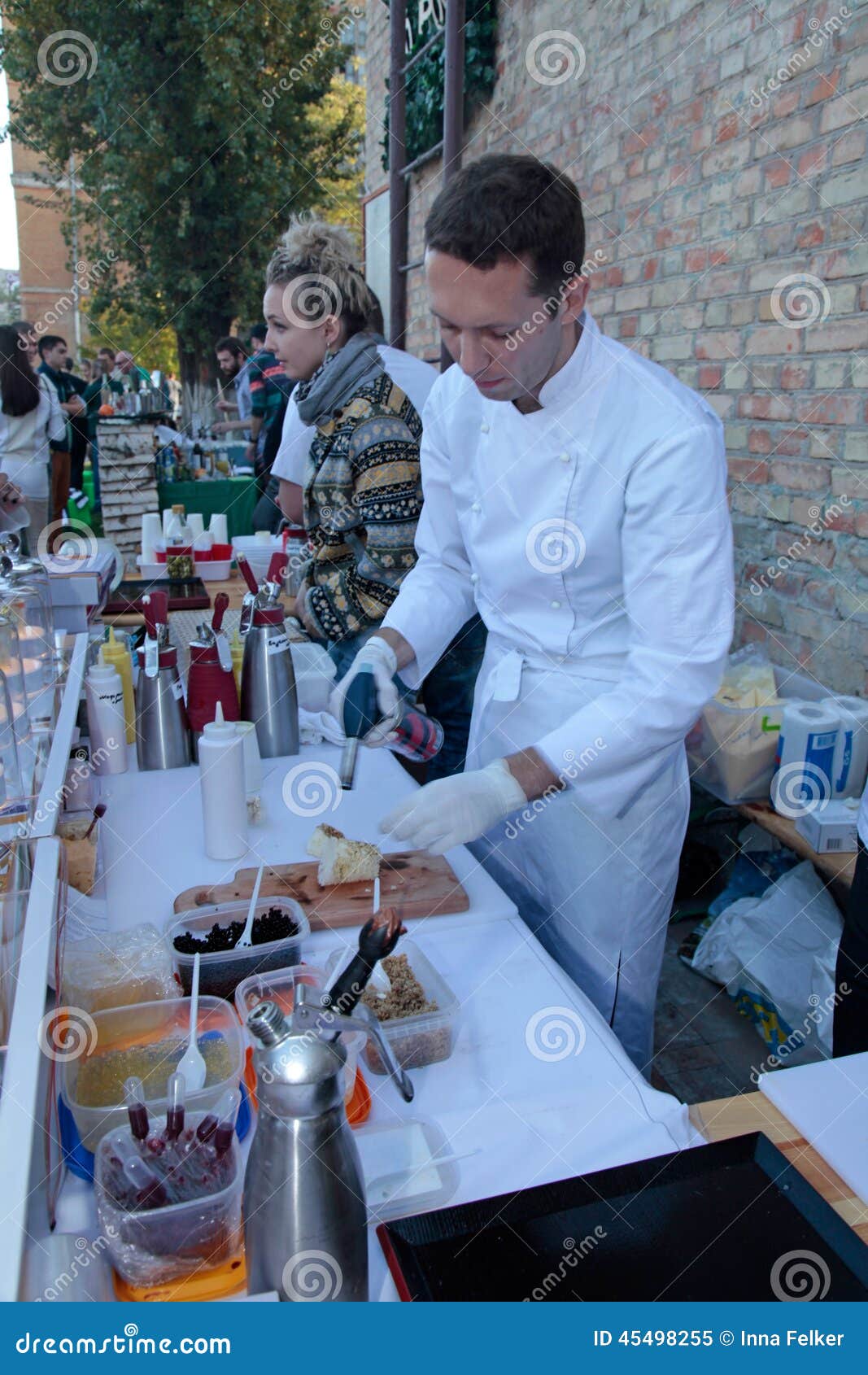 Street Food Festival in Kiev, Ukraine. Editorial Image - Image of