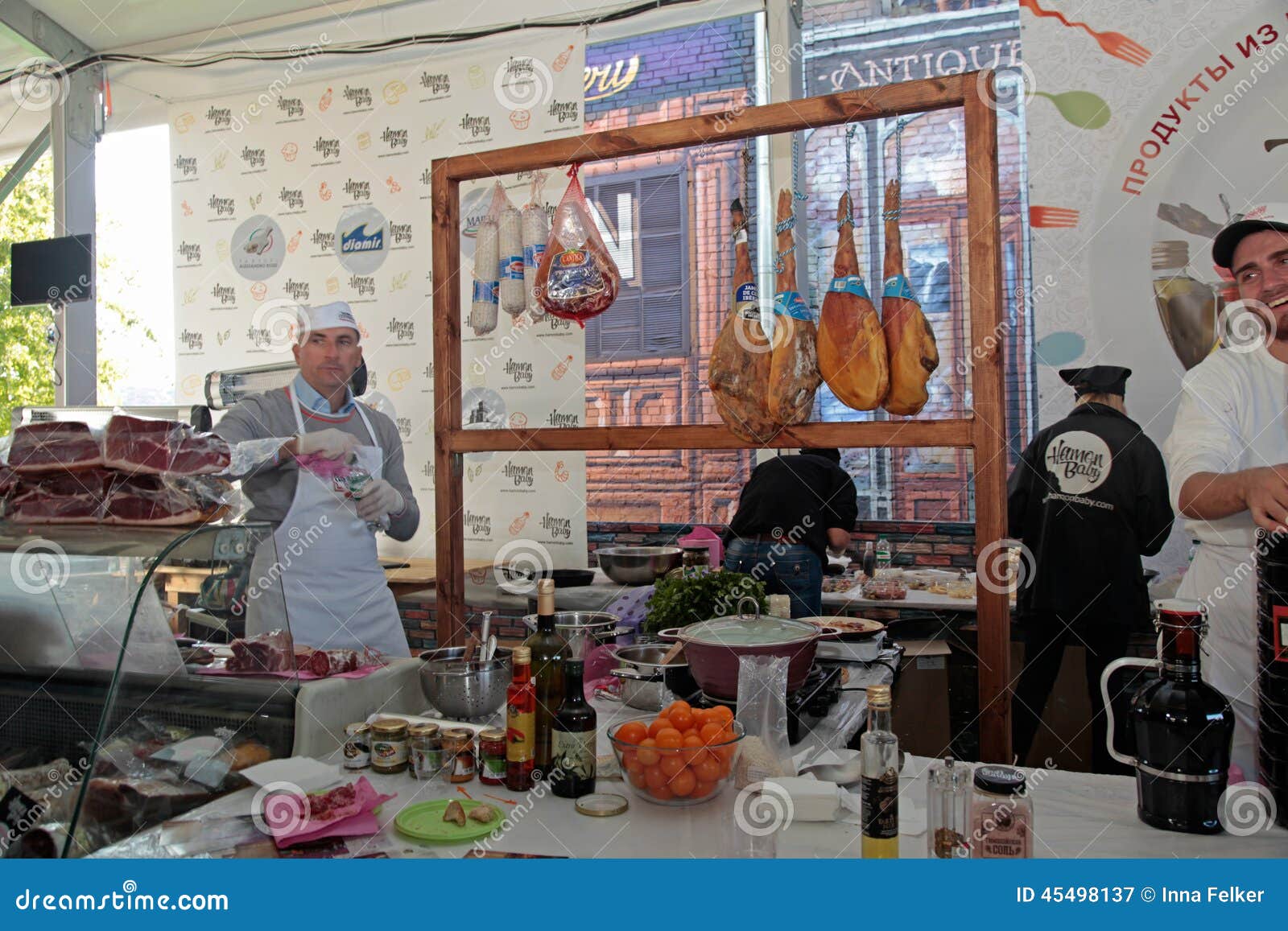 Street Food Festival in Kiev, Ukraine. Editorial Photography - Image of
