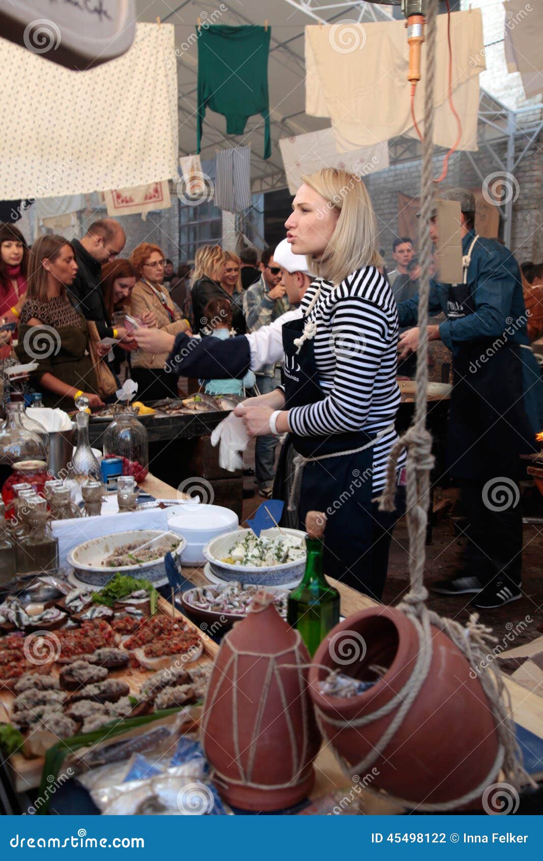 Street Food Festival in Kyiv, Ukraine. Editorial Photography - Image of