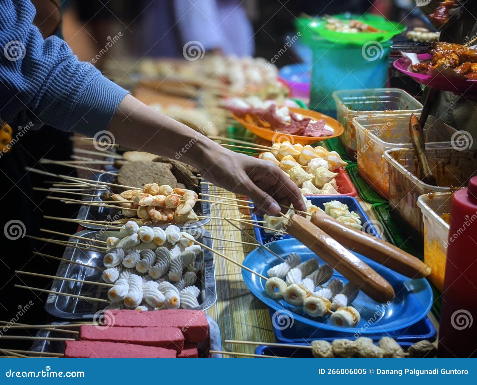Street food in Indonesia stock image. Image of snack - 266006005
