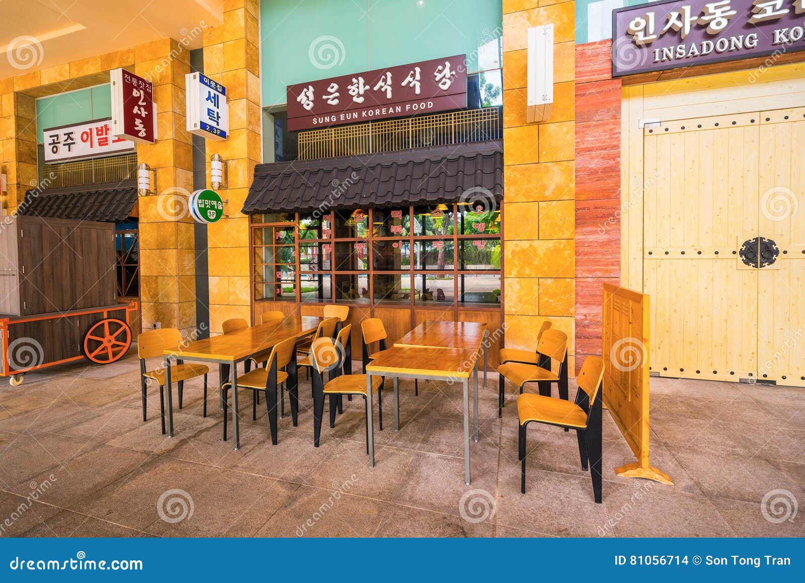 Street Food of Many Countries at Sentosa Island Singapore Editorial