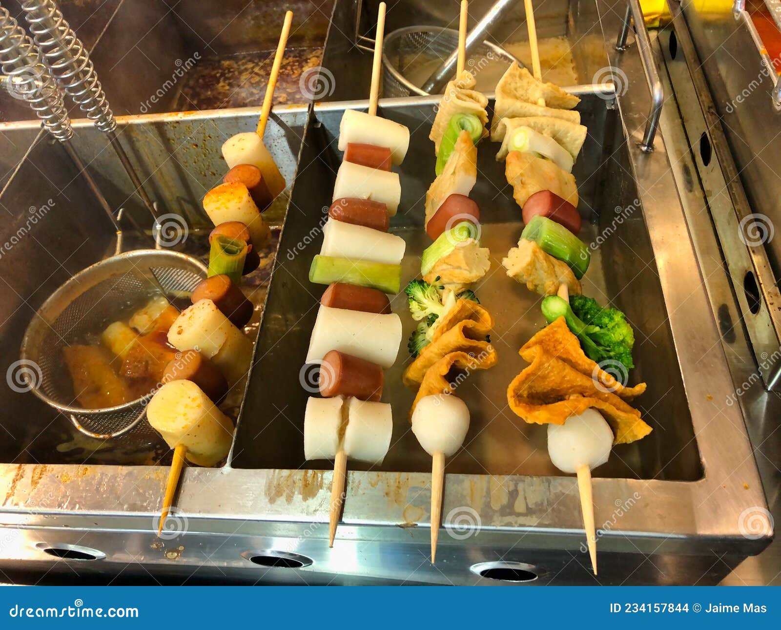 Street Food Market in Seoul Stock Photo - Image of dinner, barbq: 234157844