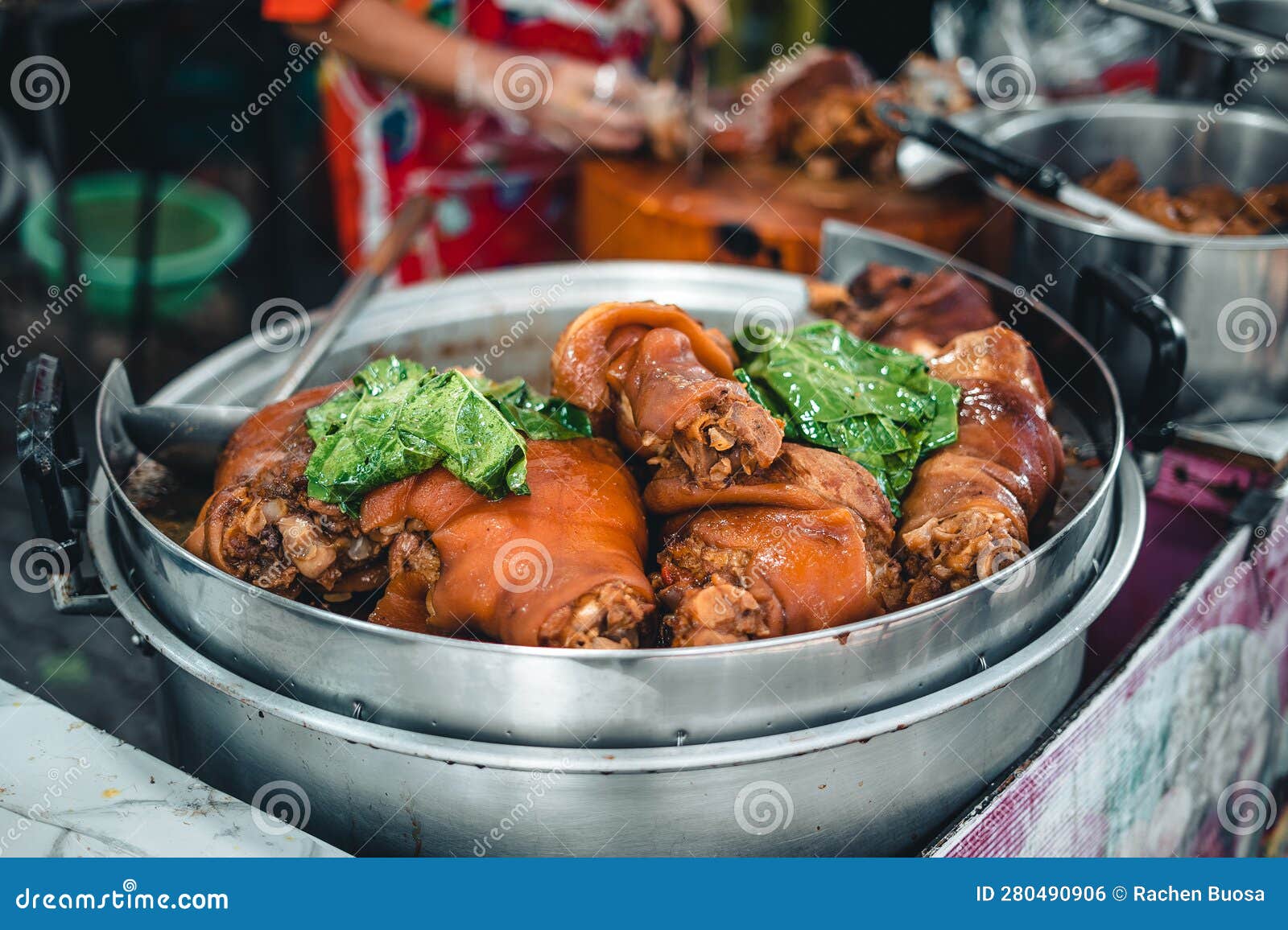 Street food in the market stock photo. Image of healthy - 280490906