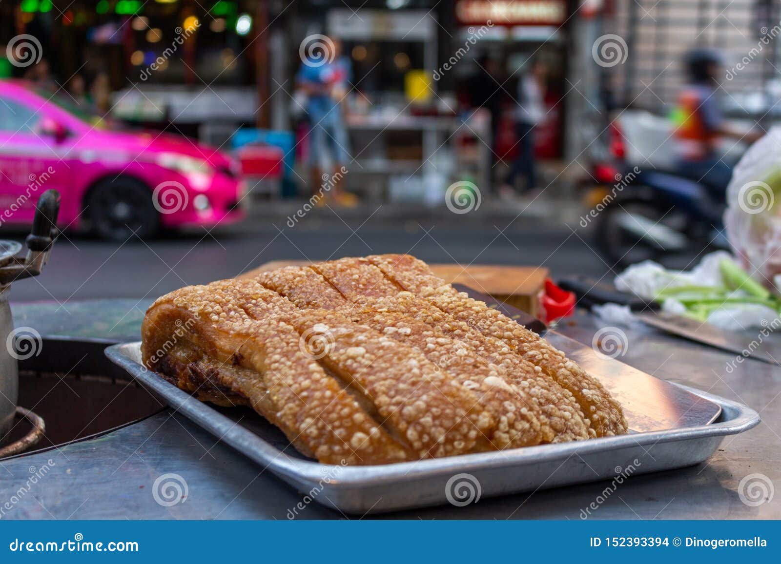 Street Food Meat Bangkok Thailand Stock Photo - Image of local, snack
