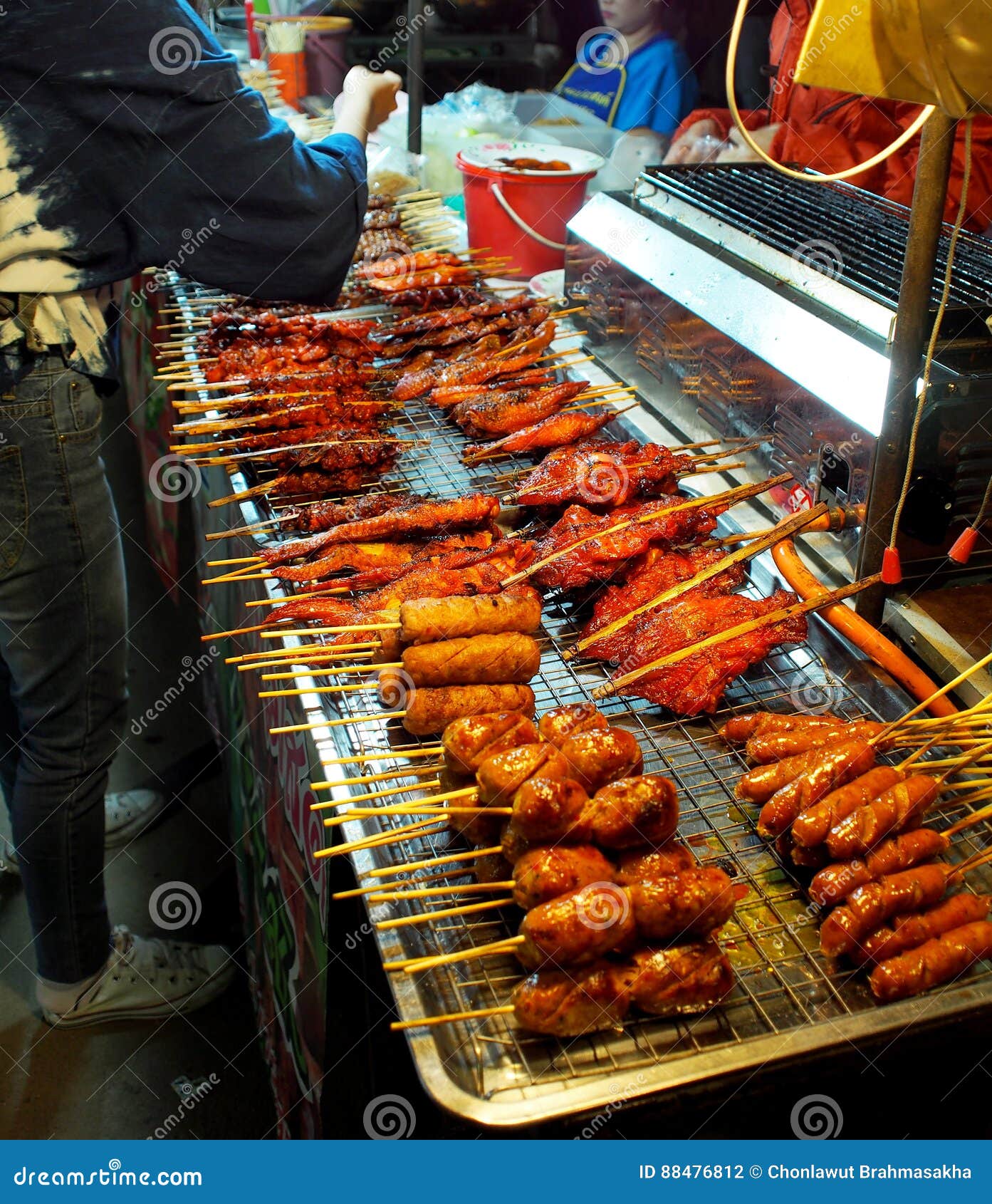 Street Food Night Market in THAILAND Editorial Photography - Image of