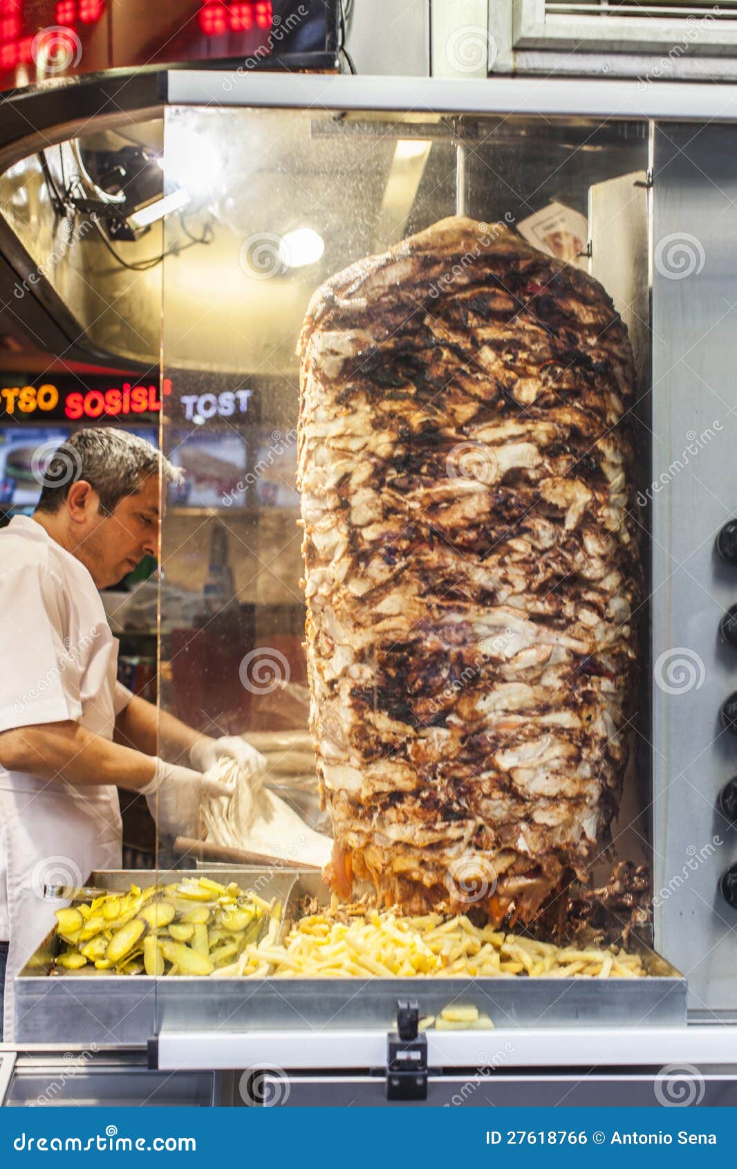 Street Food Turkish Kitchen Editorial Photo Image 27618766