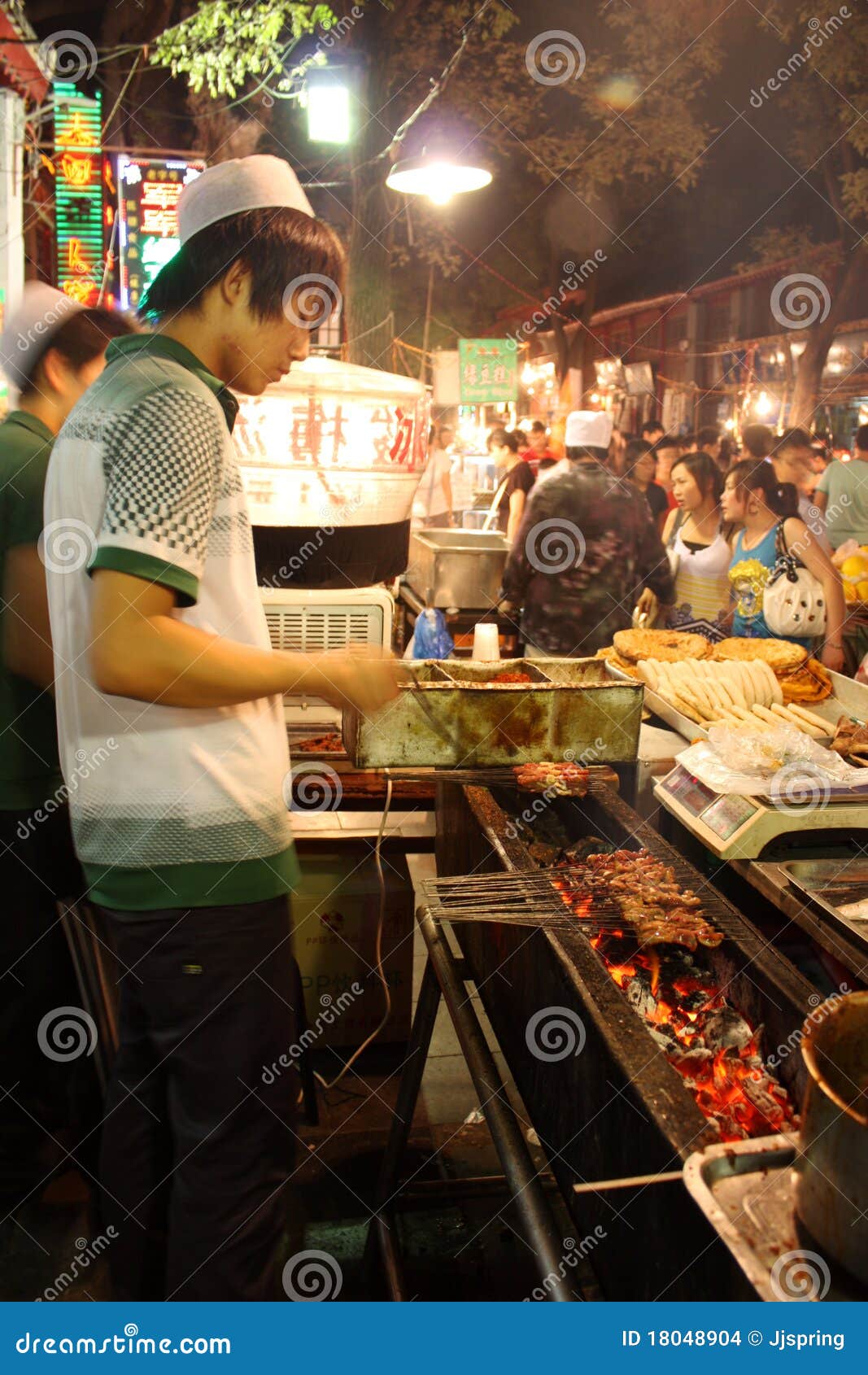 Street Food Vendor in China Editorial Stock Image - Image of ingredient