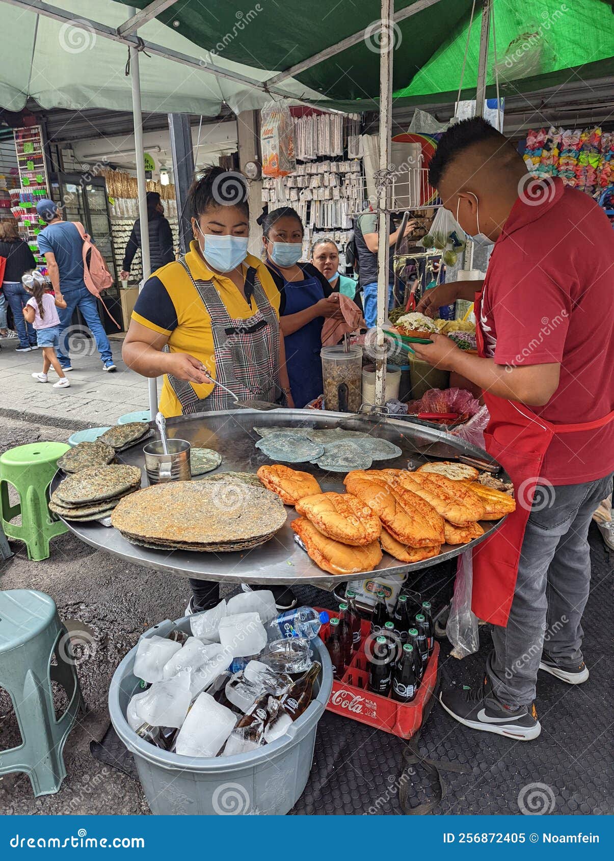 Street Food Vendors in the Streets of Mexico City Editorial Image