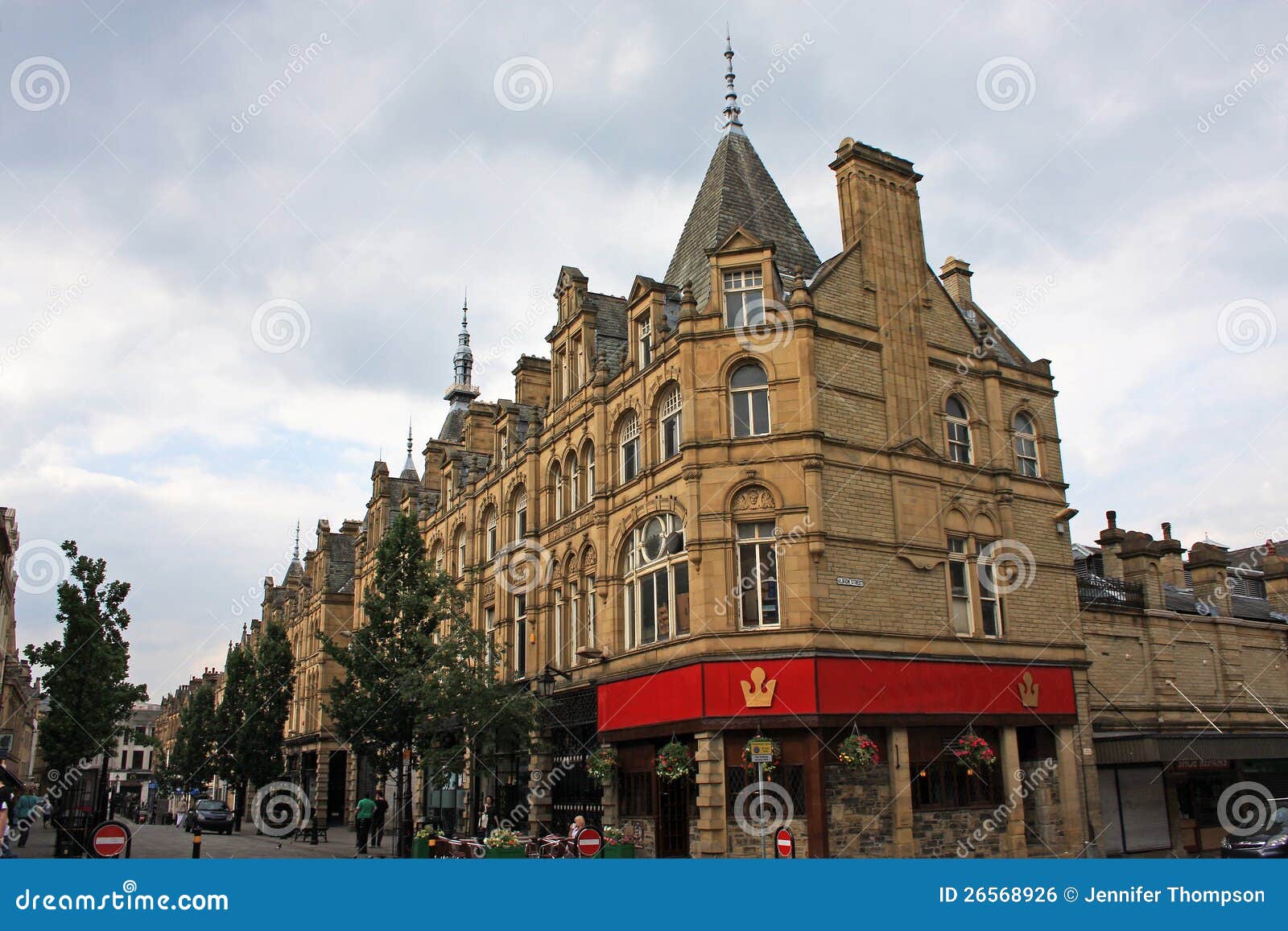 Street in Halifax stock photo. Image of victorian, tower 26568926