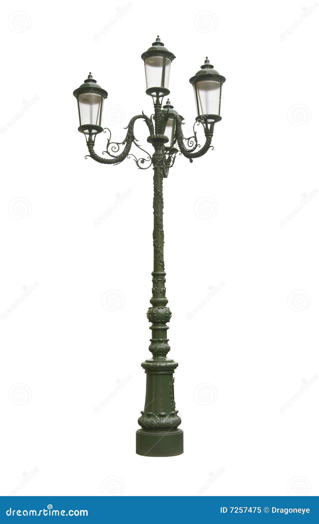Street lamp cutout stock image. Image of vertical, relief 7257475