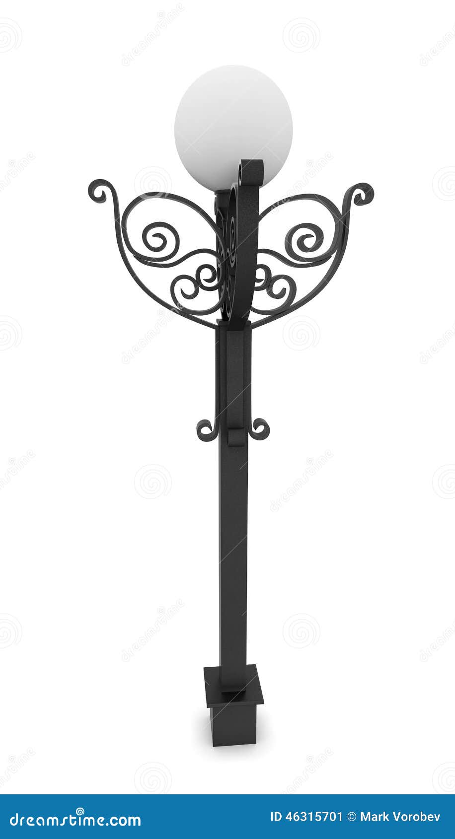 Street lamppost. stock illustration. Illustration of illumination