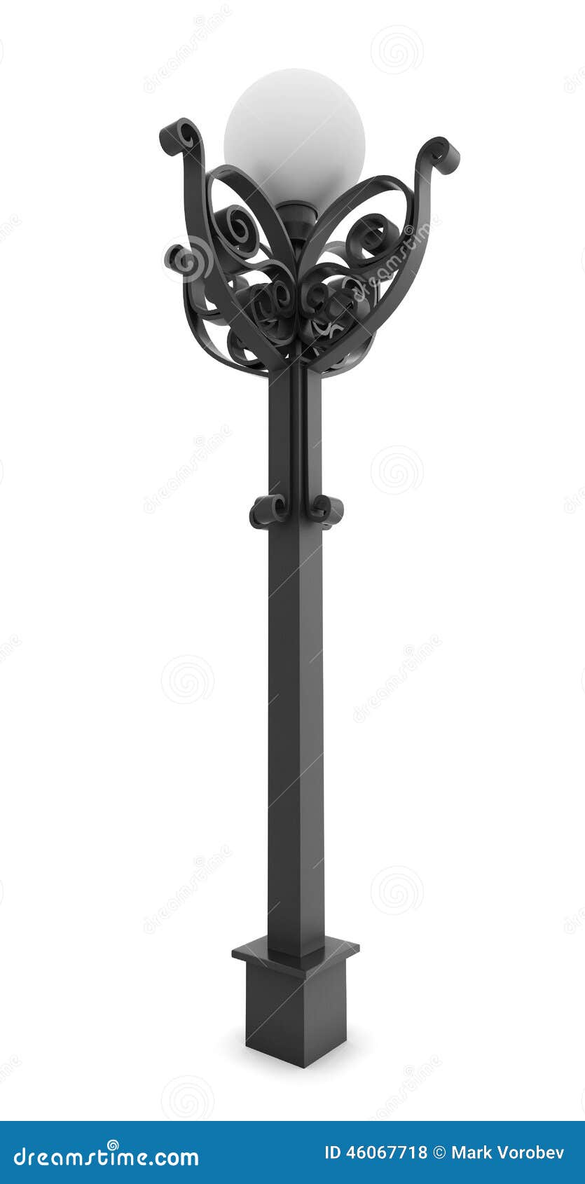 Street lamppost. stock illustration. Illustration of energy - 46067718