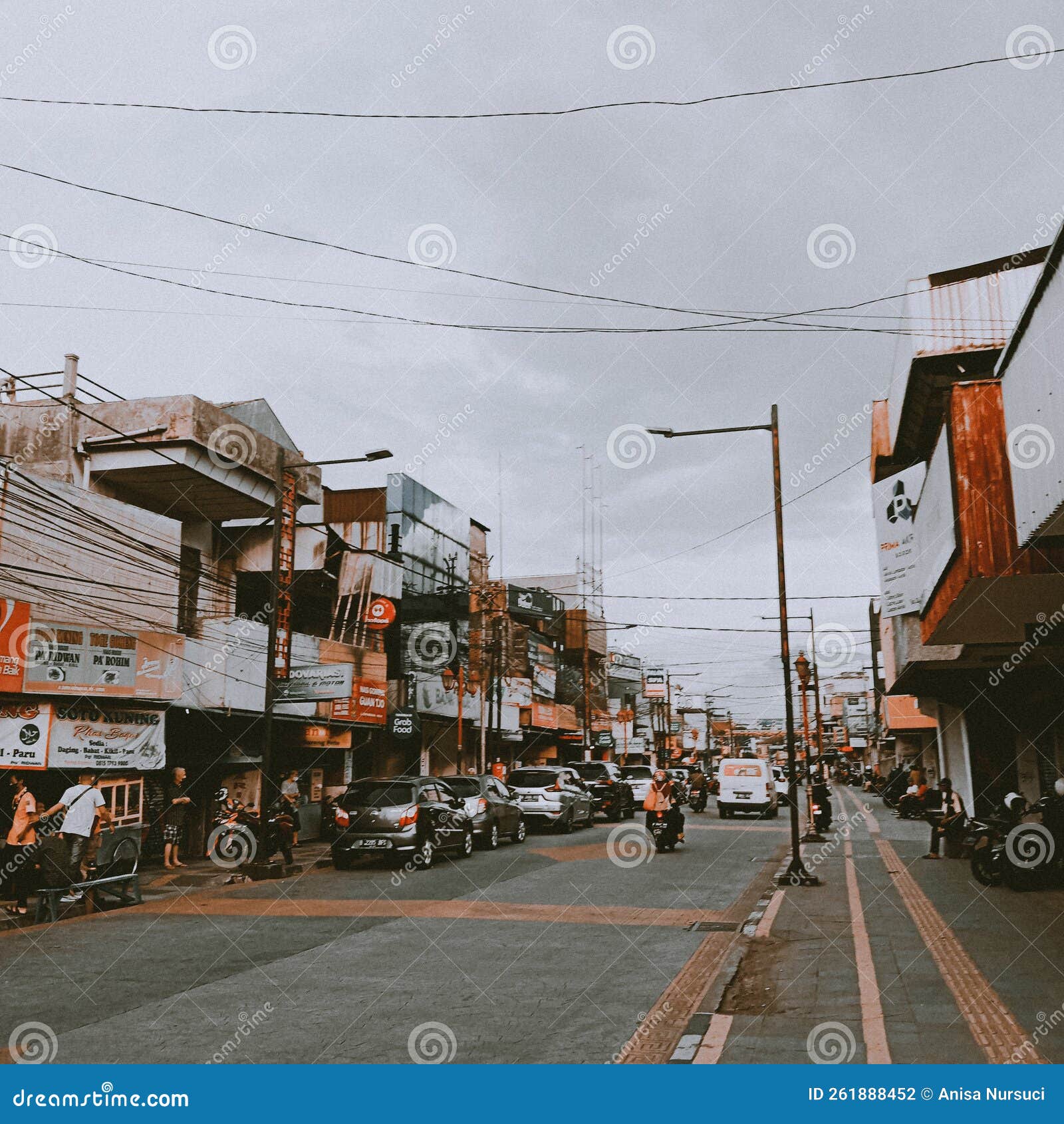 The Street Landscape of Surya Kencana Indonesia Which is Like the 80 S