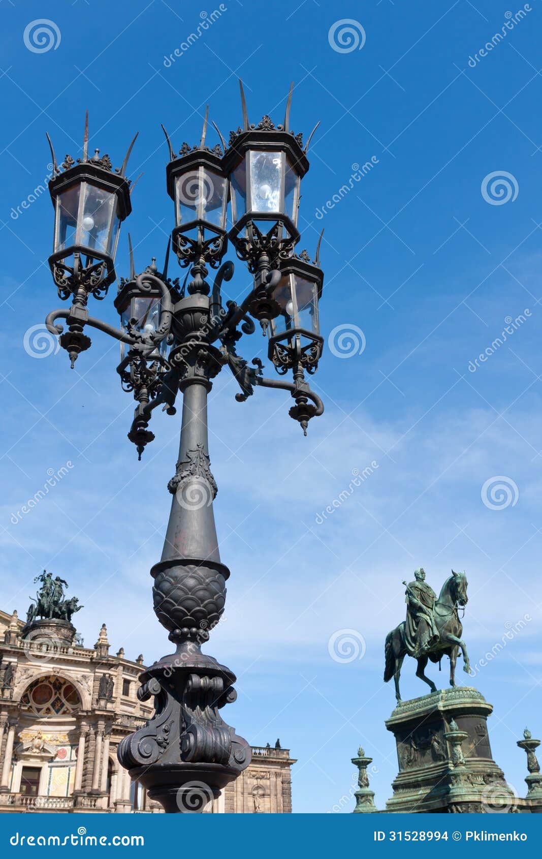Street lantern in Dresden stock photo. Image of germany 31528994