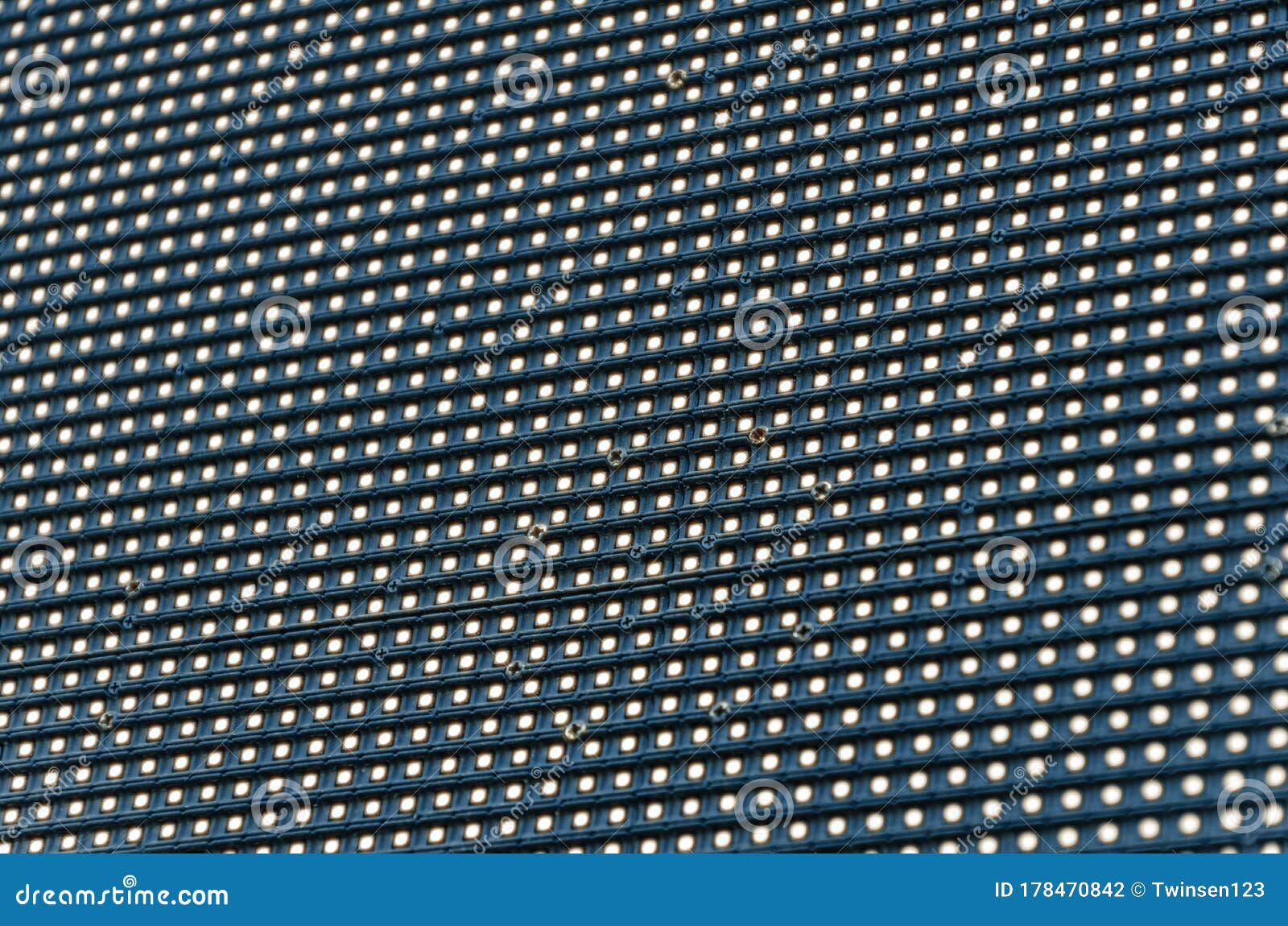 Street LED Information Screen Closeup. LED Panel Stock Photo Image