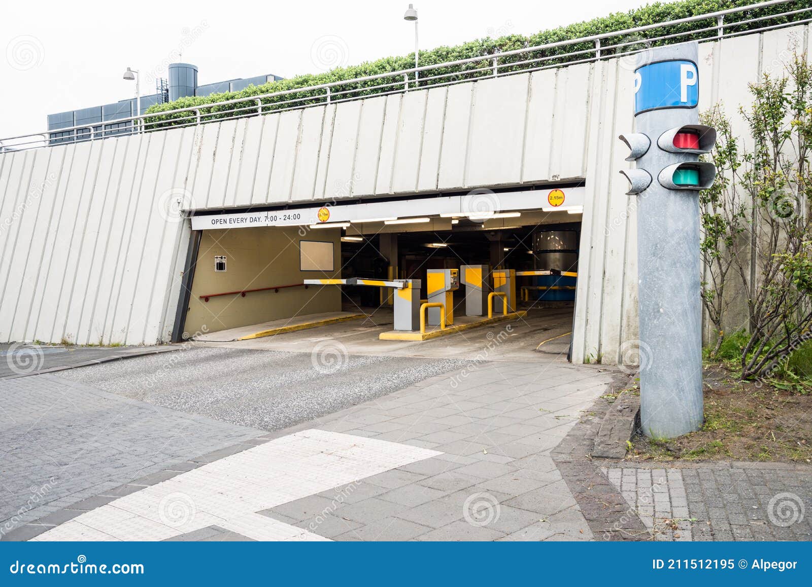 Street Level Entrance of Multy-storey Car Park Editorial Image - Image ...