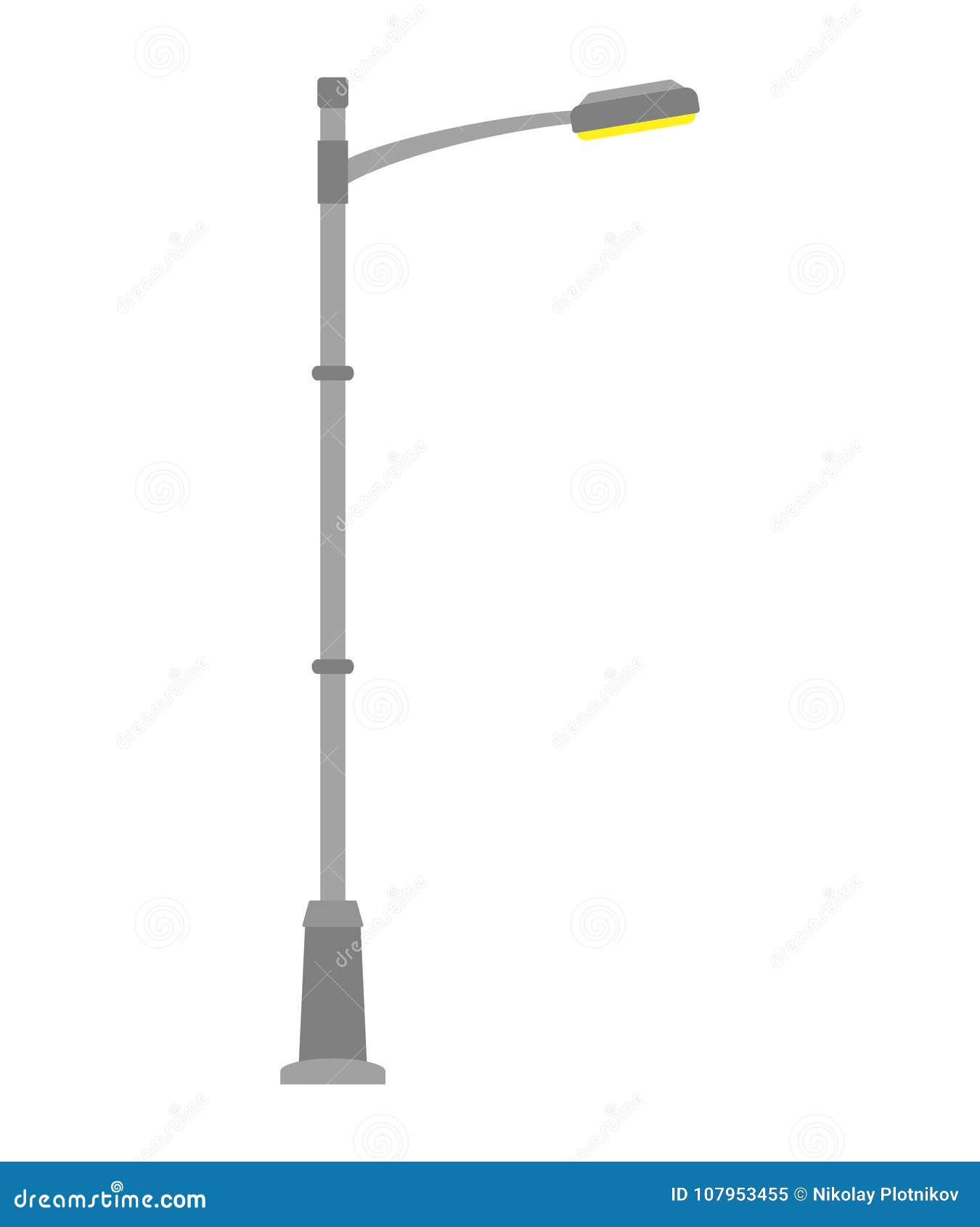 Hand drawing street lamp Royalty Free Vector Image