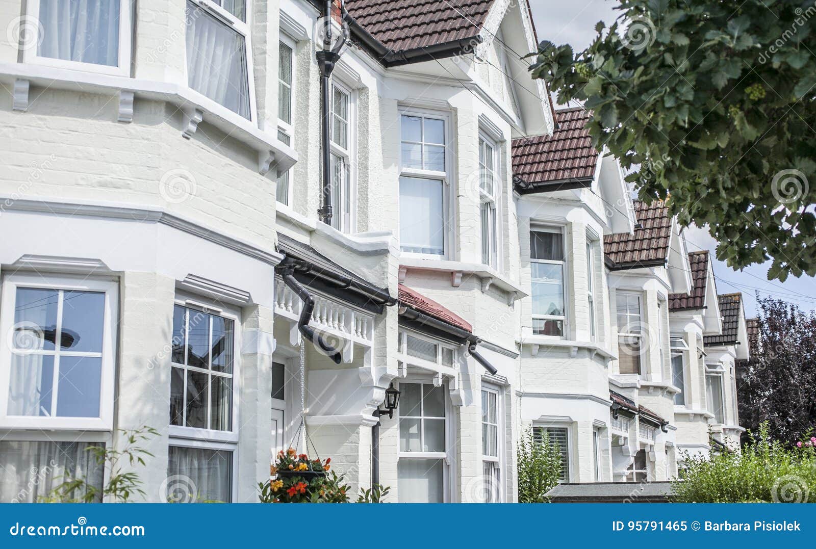 a street in london - white houses.