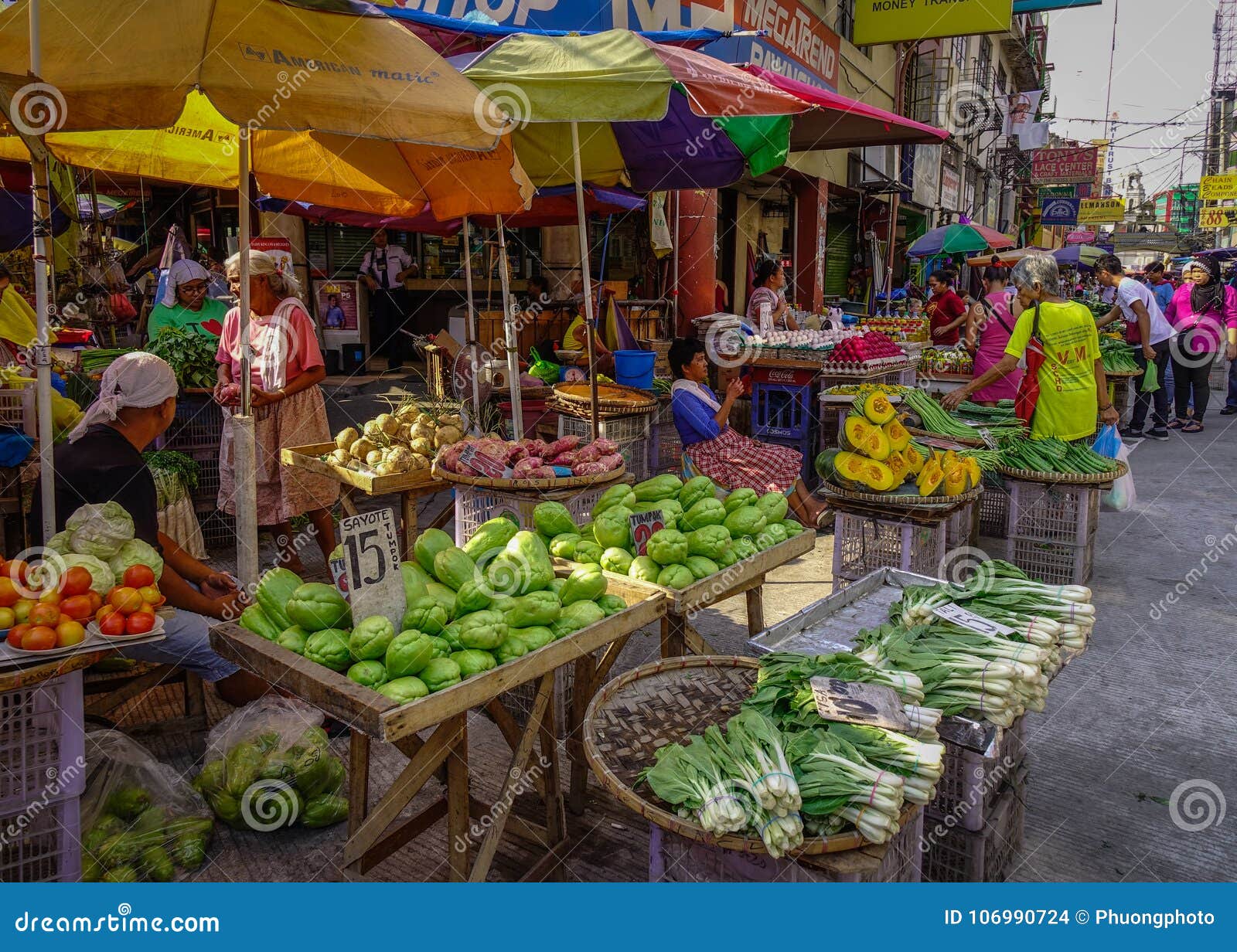 Street Market in Manila, Philippines Editorial Stock Image - Image of