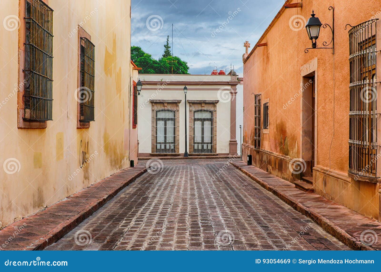 Street Of Queretaro Mexico Stock Image Image Of Latin - 