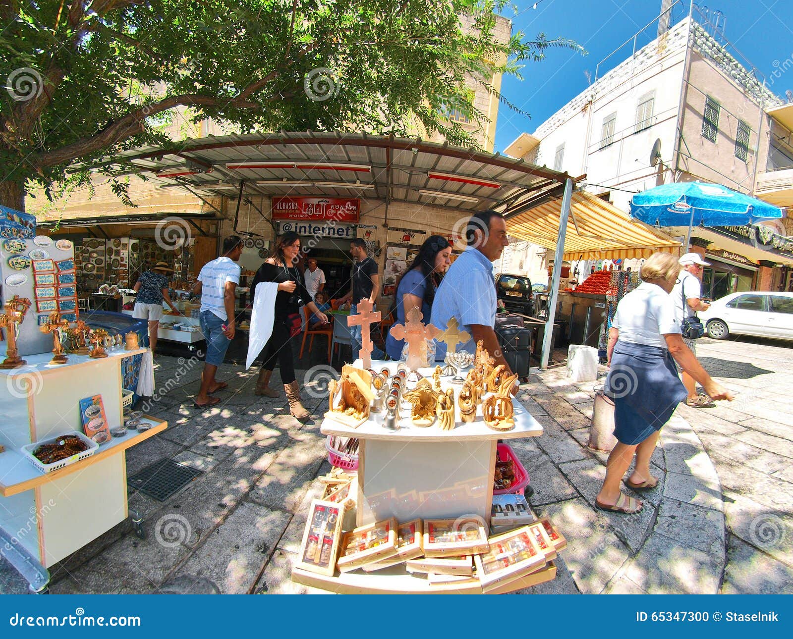 Street Scene of the City of Nazareth Editorial Image Image of israeli