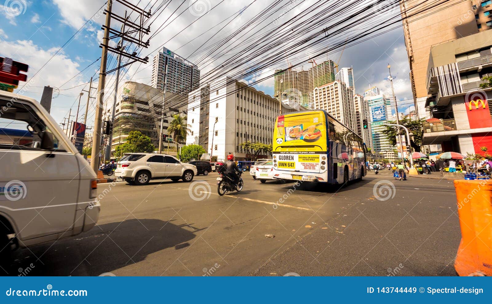 Street Scene in Manila, Philippines Editorial Stock Image - Image of