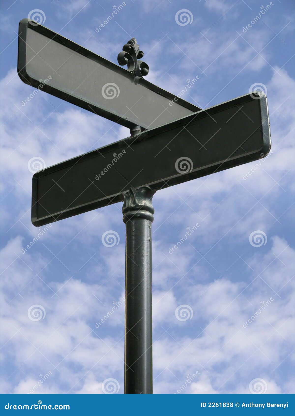 Street Sign - Blank Royalty Free Stock Photos - Image: 2261838