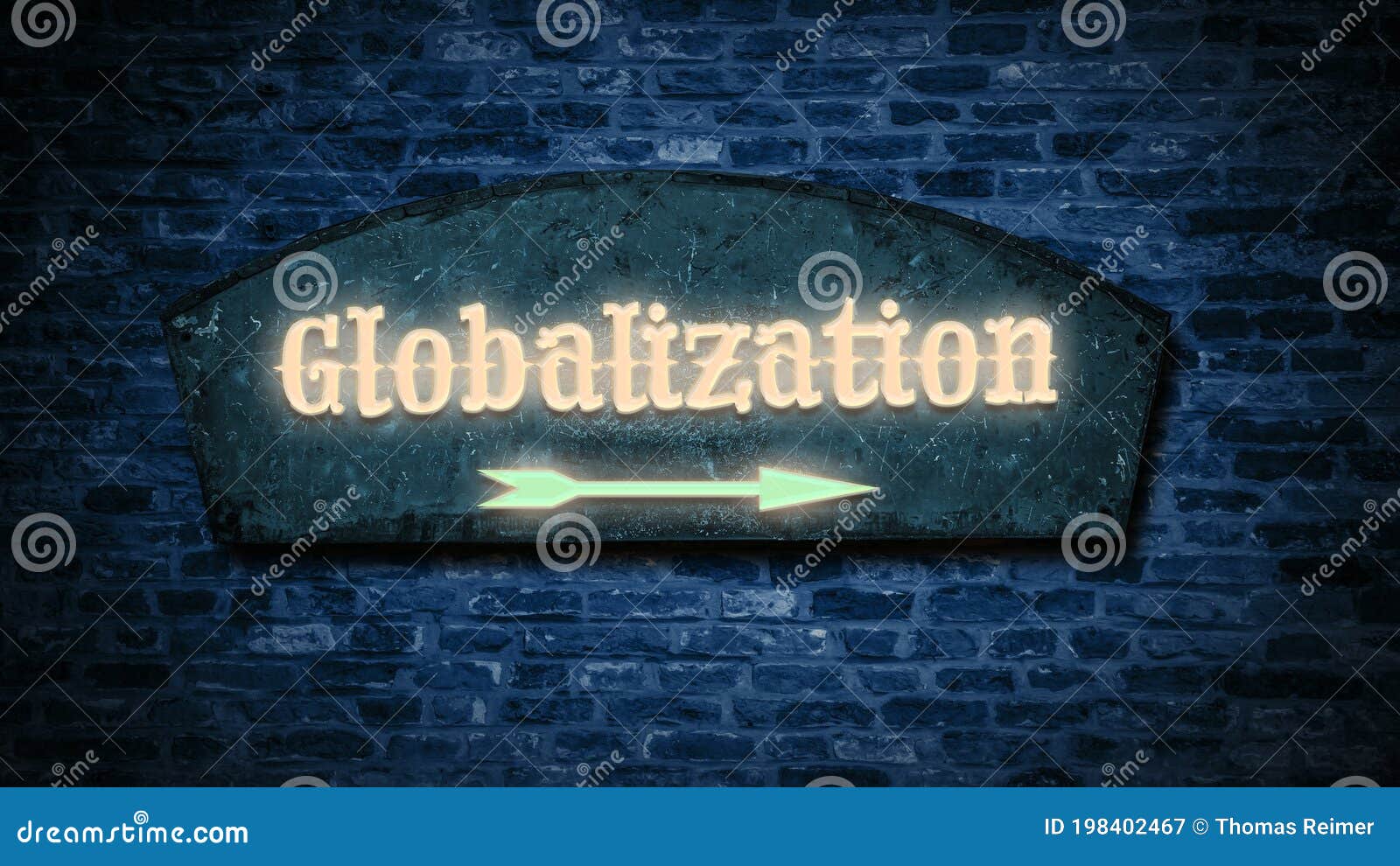 street sign to globalization