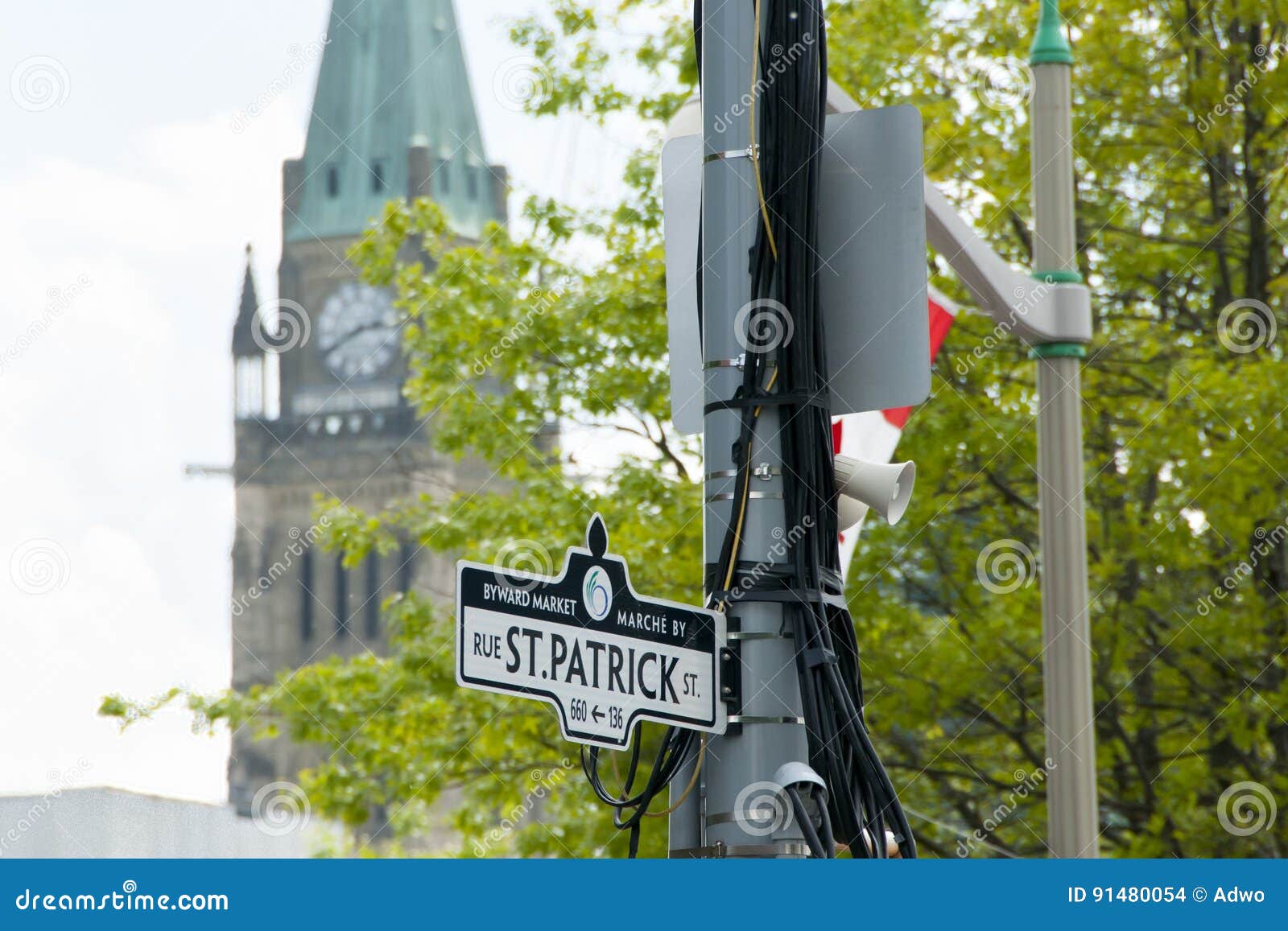 Street Sign Ottawa Canada Editorial Stock Image Image of road