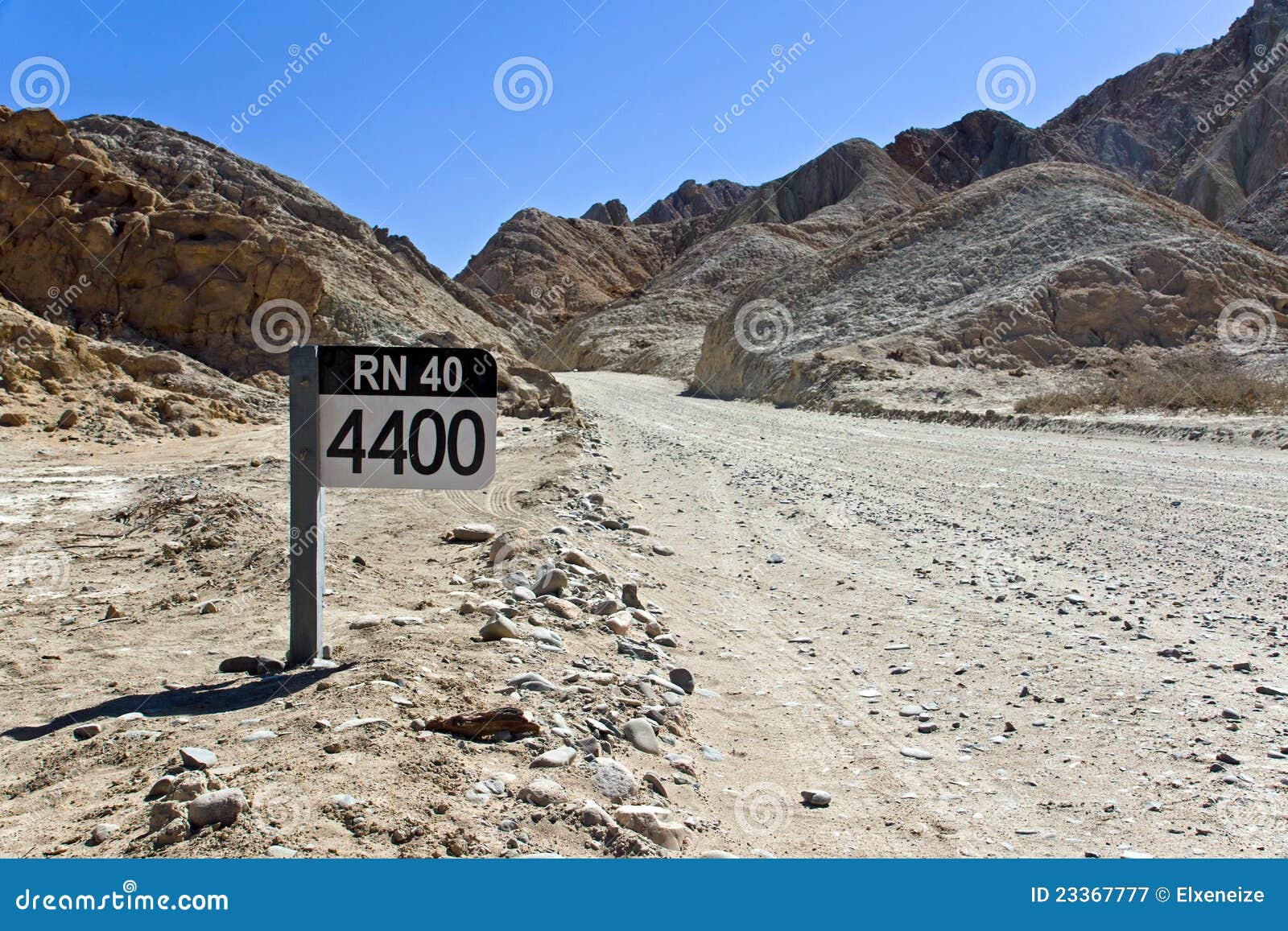 street sign ruta 40 in argentina