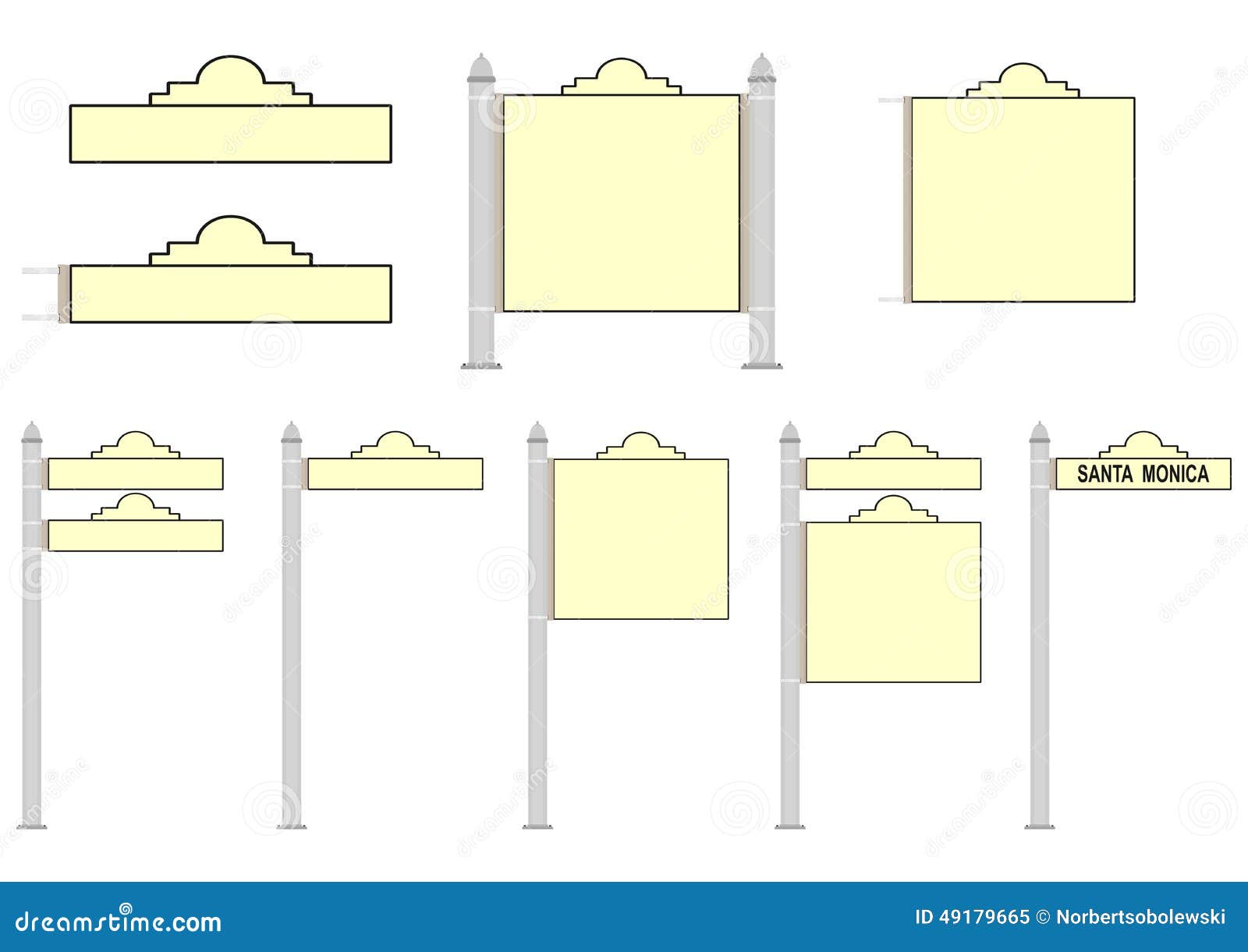 Street signs stock vector. Illustration of information 49179665