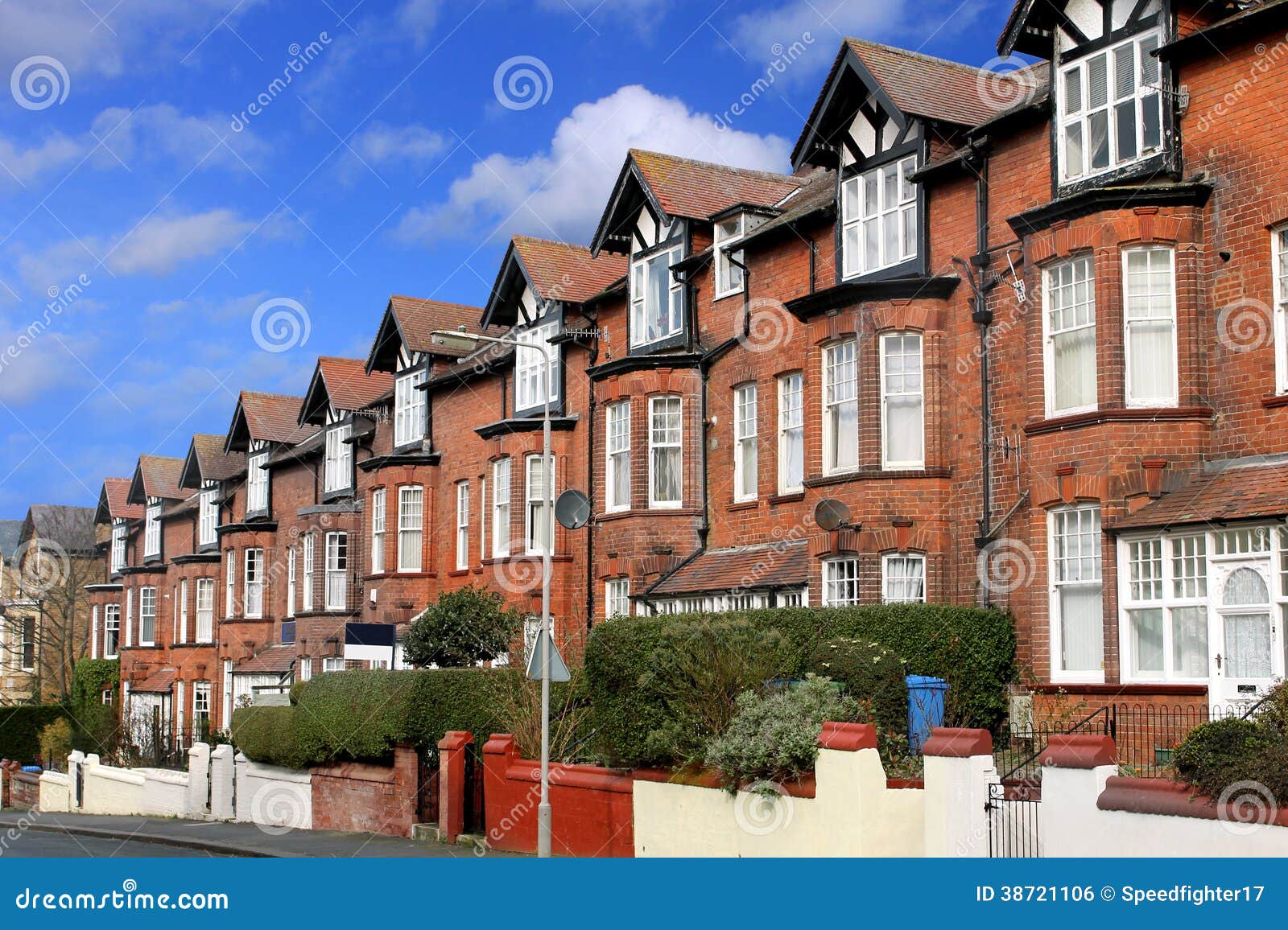 street of terraced houses