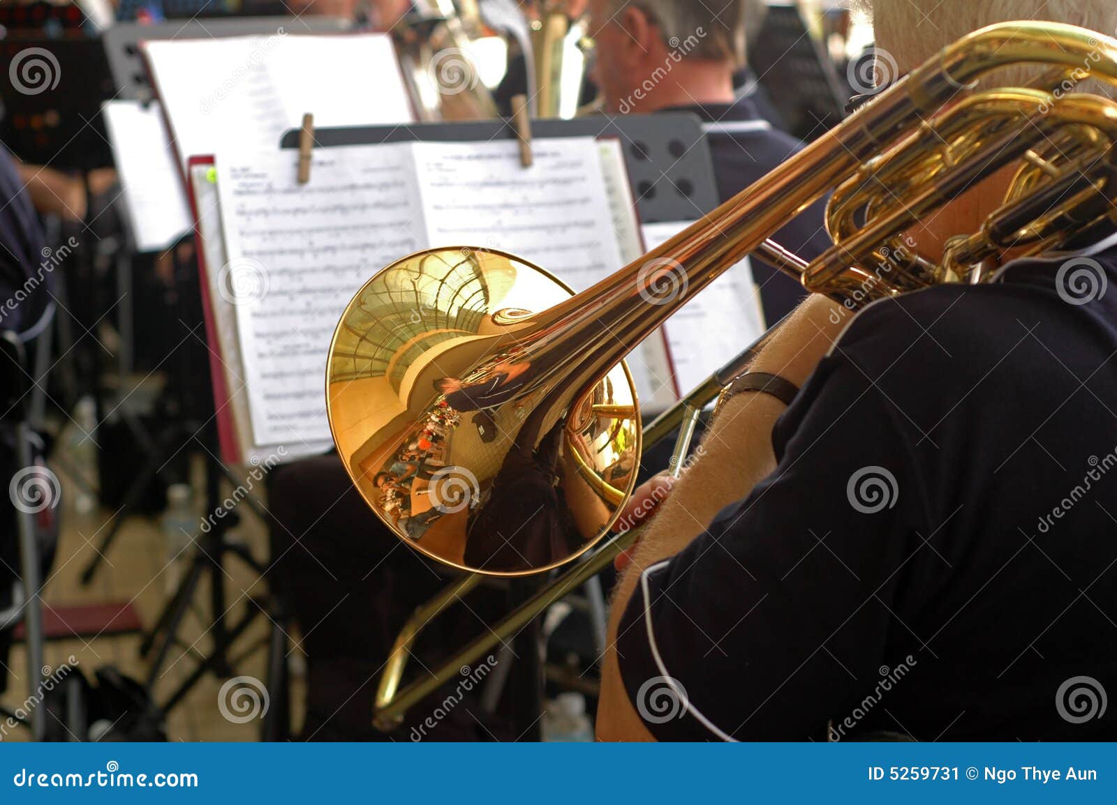 Street Trumpet Orchestra stock image. Image of jazz, instrument 5259731