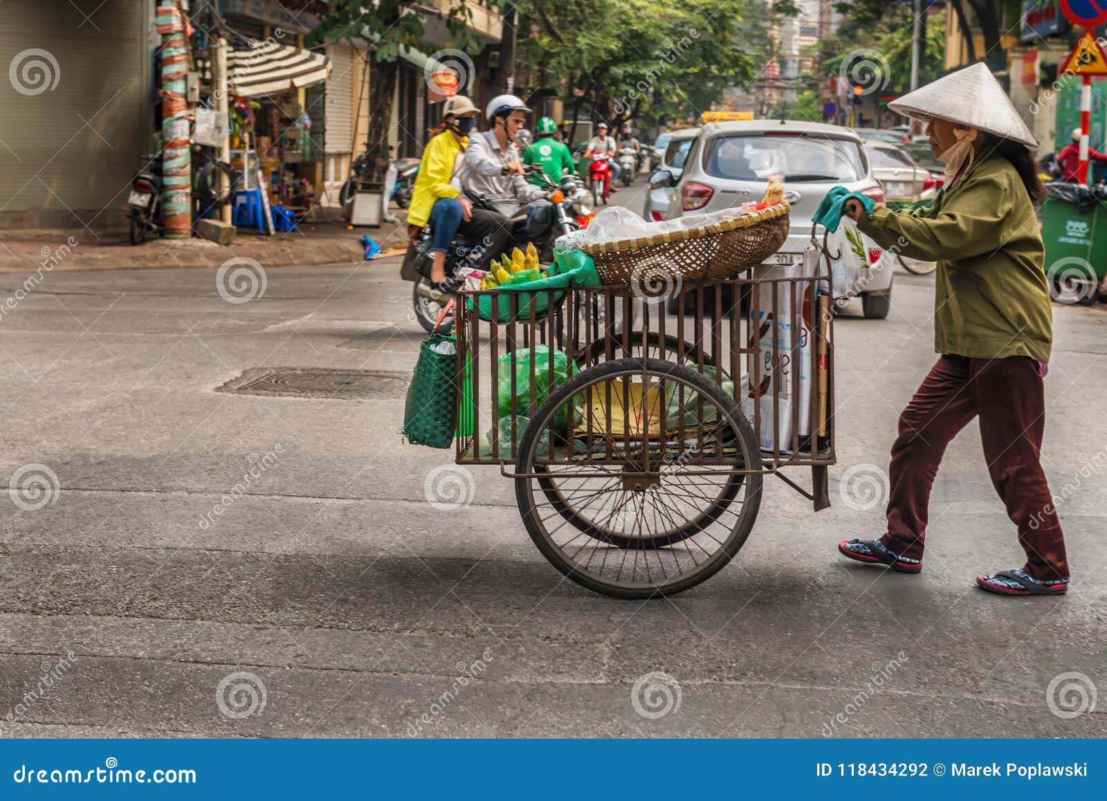 Crossing the Street in Hanoi