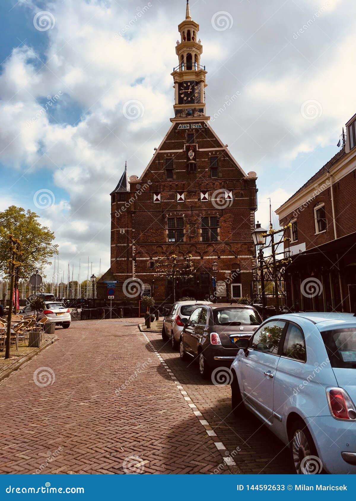 Street View in Hoorn, Netherlands Editorial Stock Photo Image of