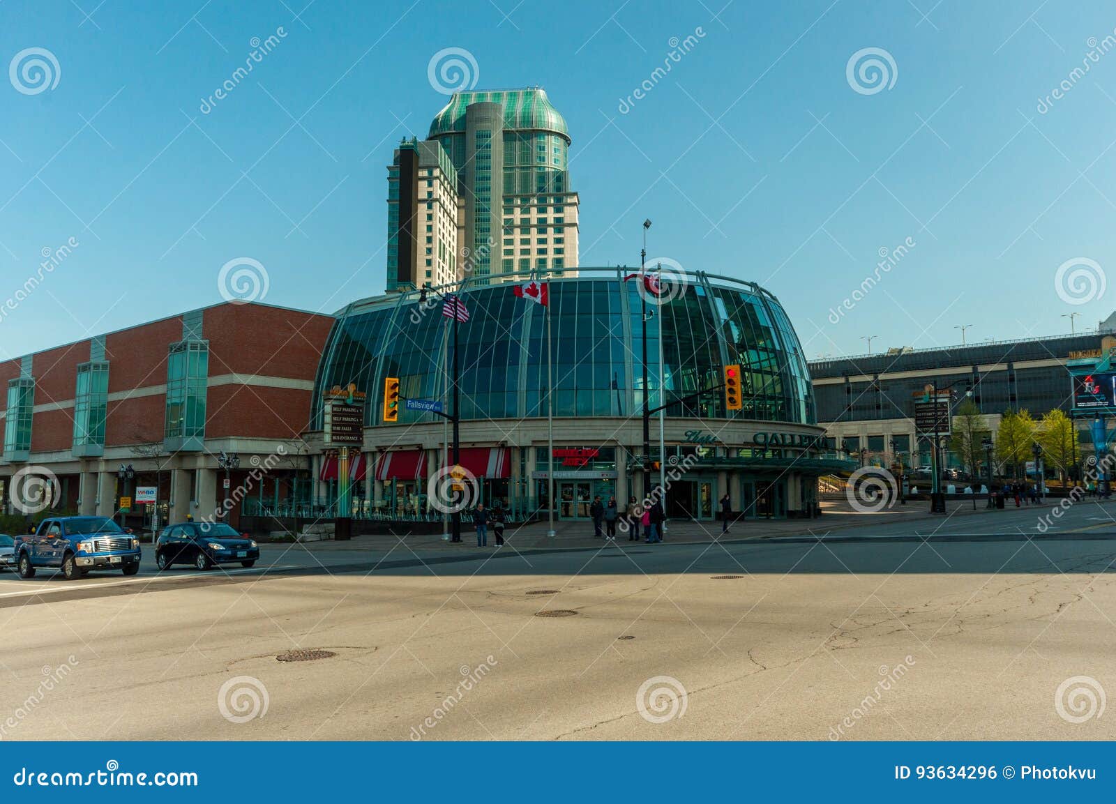 Street View in Niagara Falls Town Canada Editorial Photo Image of